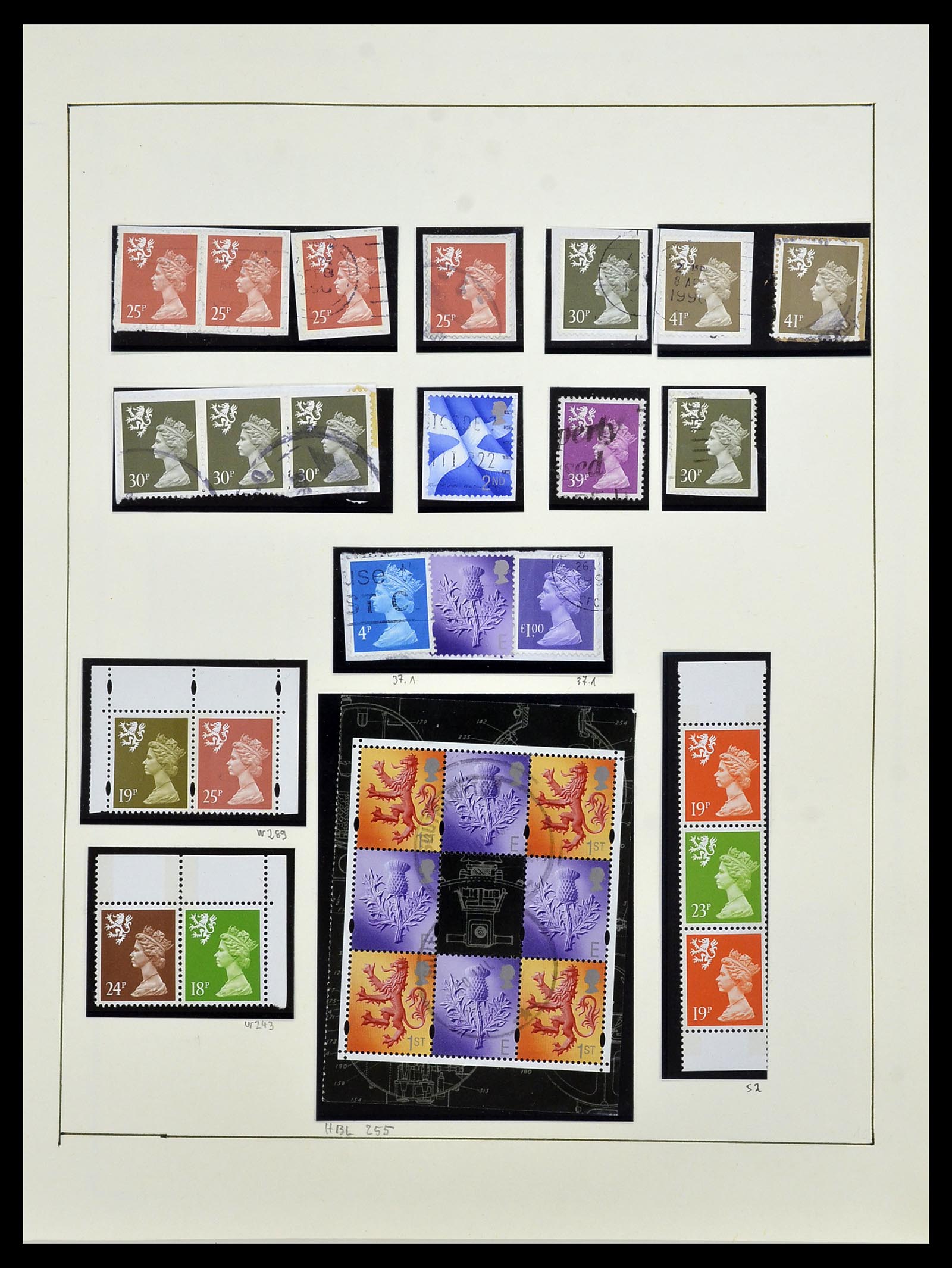 34221 026 - Stamp collection 34221 Great Britain Machins/castles 1971-2005.