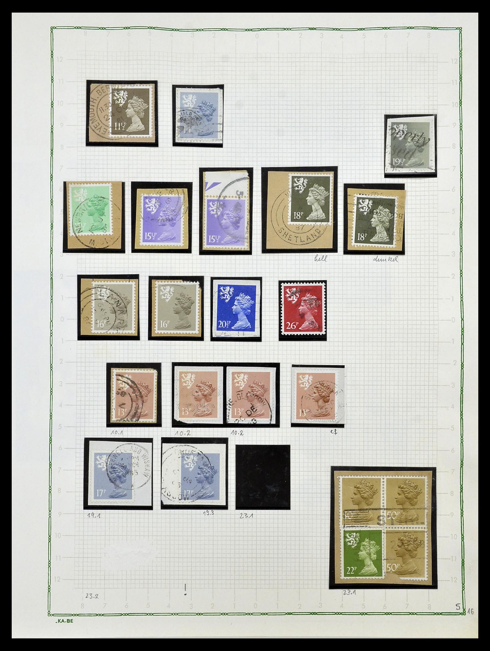 34221 027 - Stamp collection 34221 Great Britain Machins/castles 1971-2005.