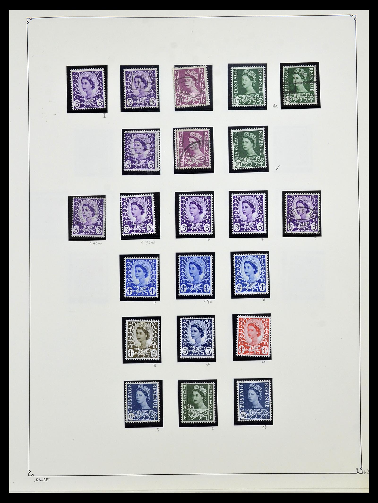 34221 031 - Stamp collection 34221 Great Britain Machins/castles 1971-2005.