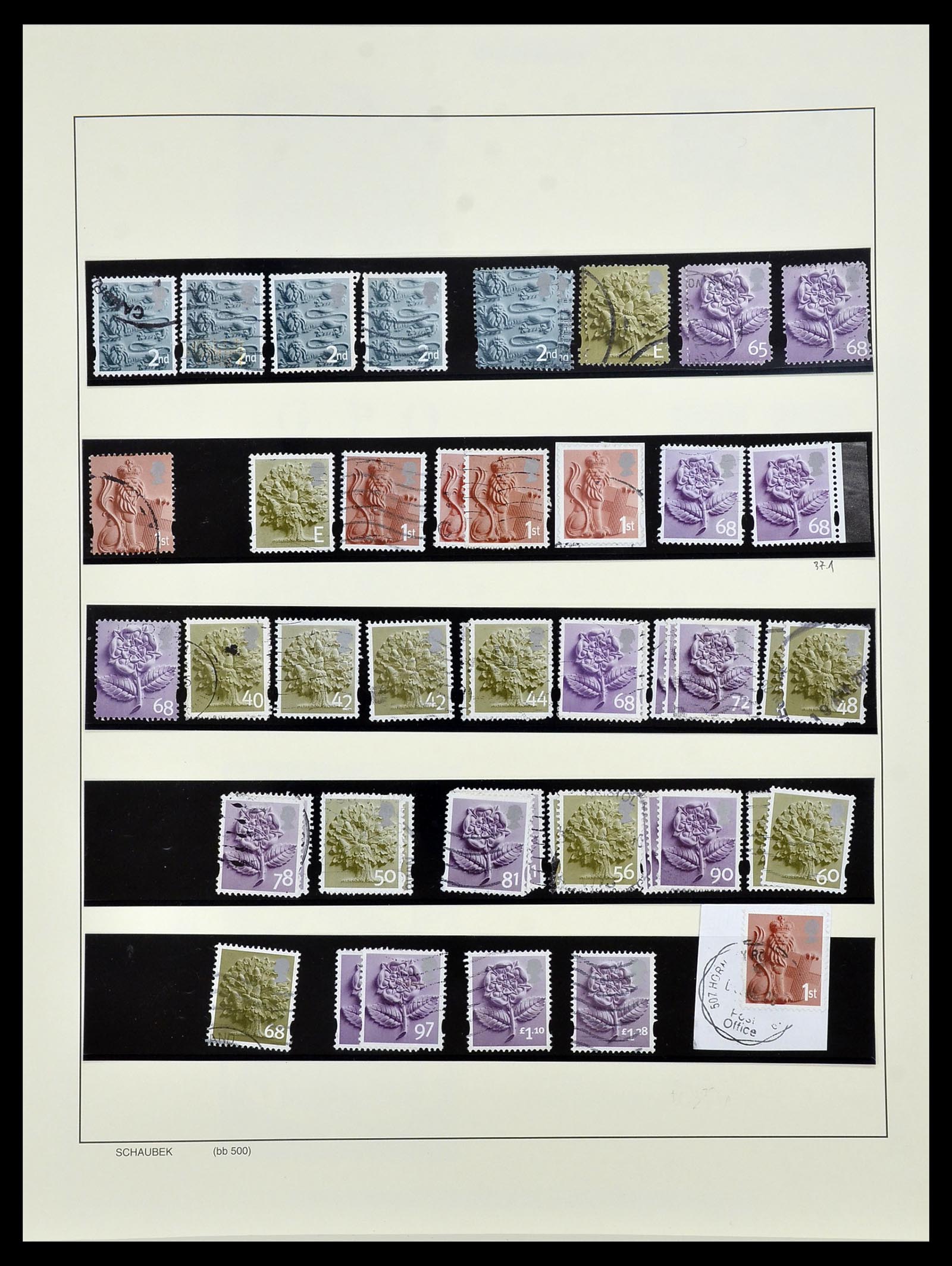 34221 042 - Stamp collection 34221 Great Britain Machins/castles 1971-2005.