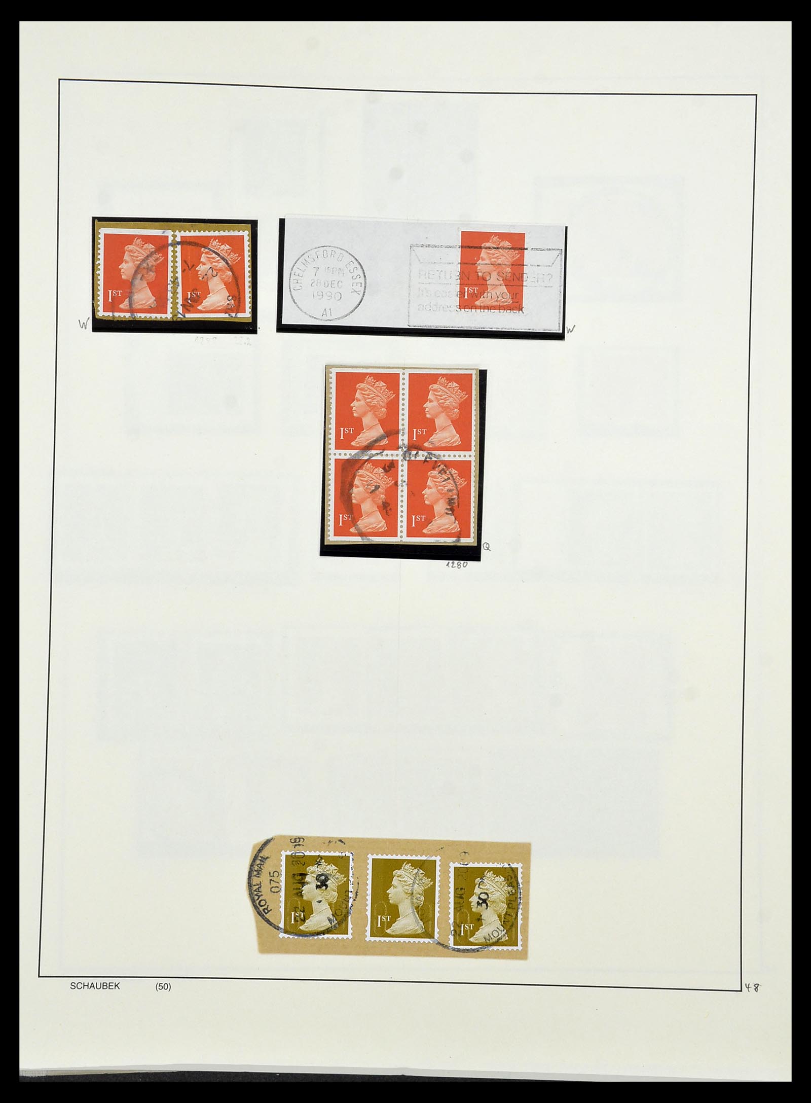 34221 059 - Stamp collection 34221 Great Britain Machins/castles 1971-2005.