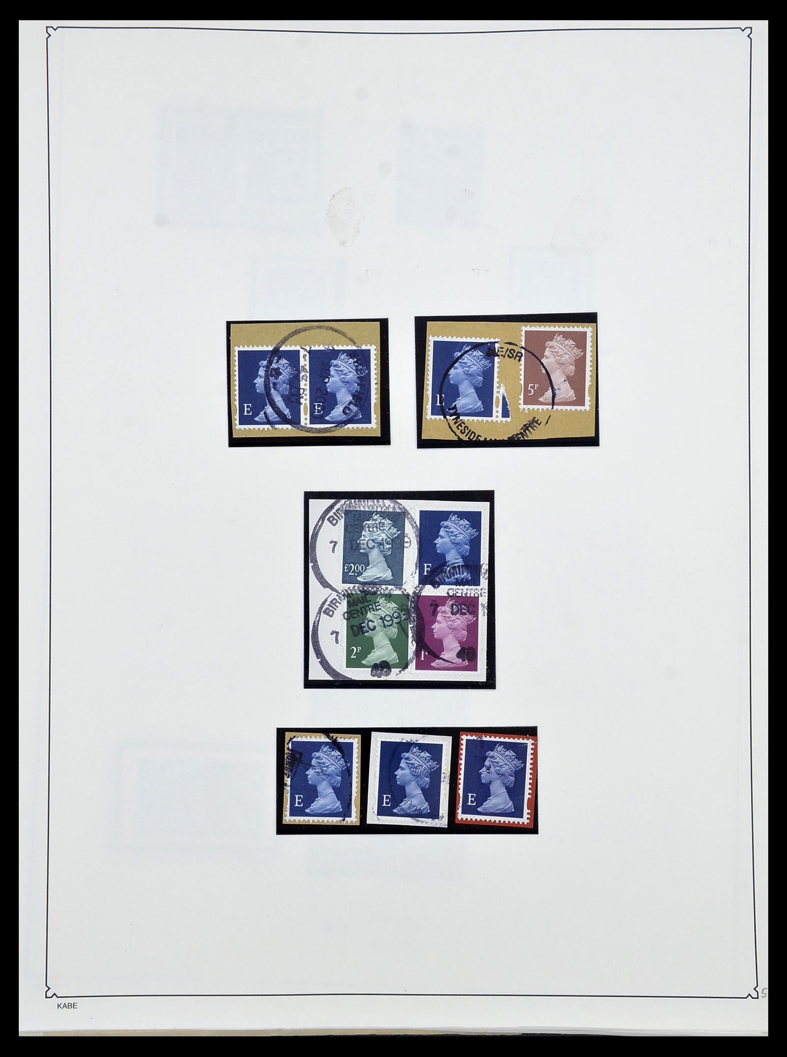34221 062 - Stamp collection 34221 Great Britain Machins/castles 1971-2005.