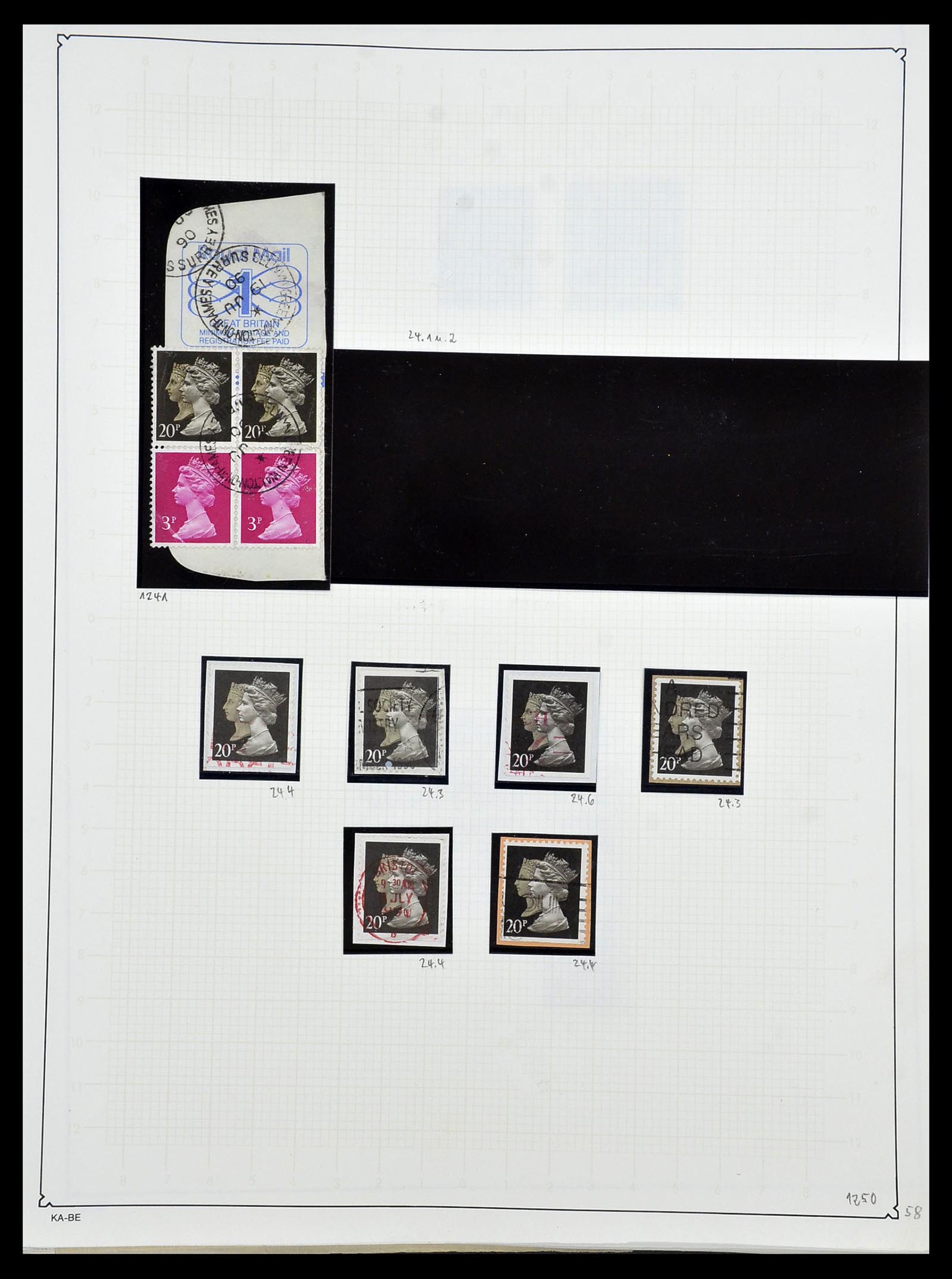 34221 066 - Stamp collection 34221 Great Britain Machins/castles 1971-2005.