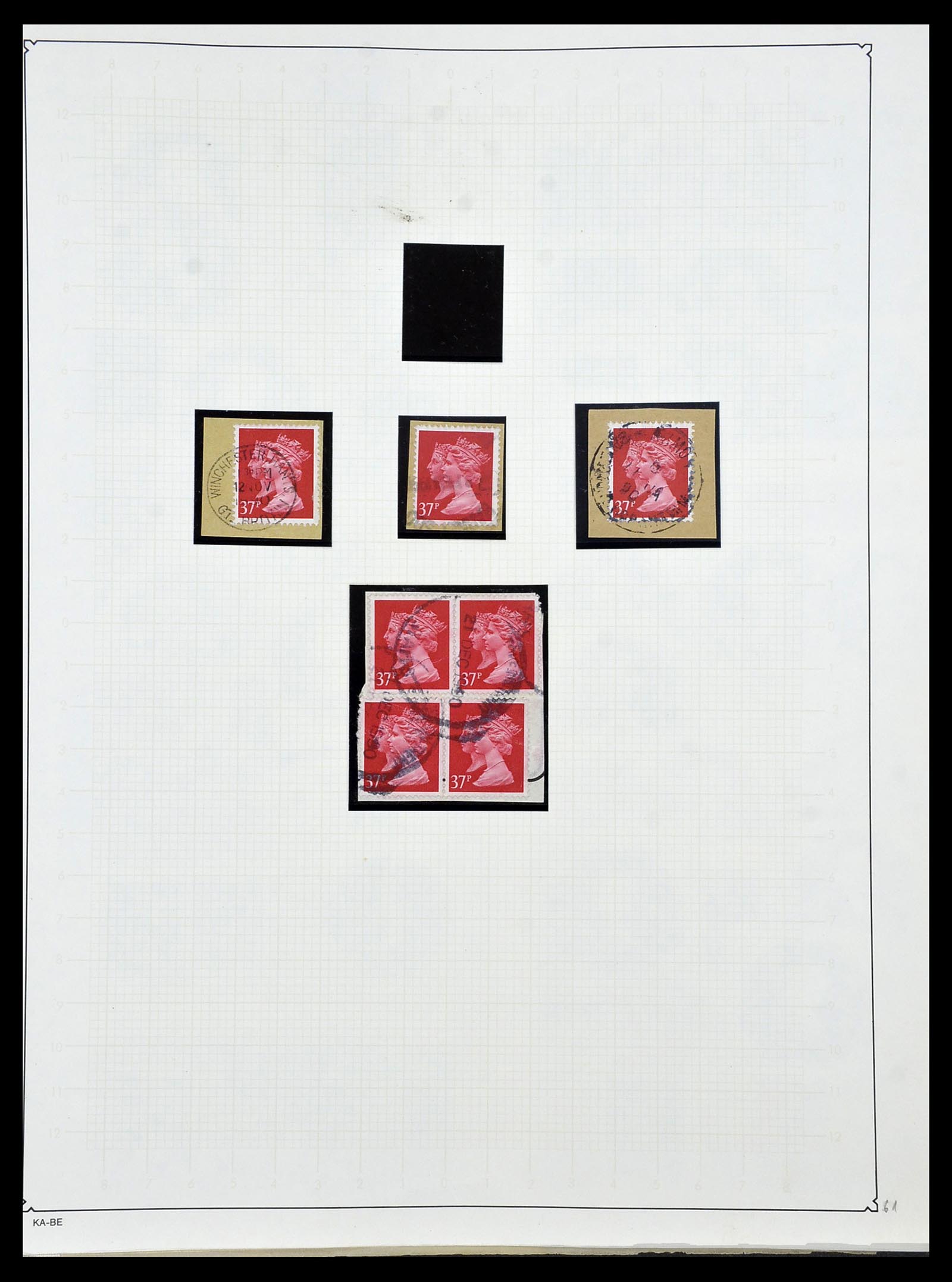 34221 069 - Stamp collection 34221 Great Britain Machins/castles 1971-2005.