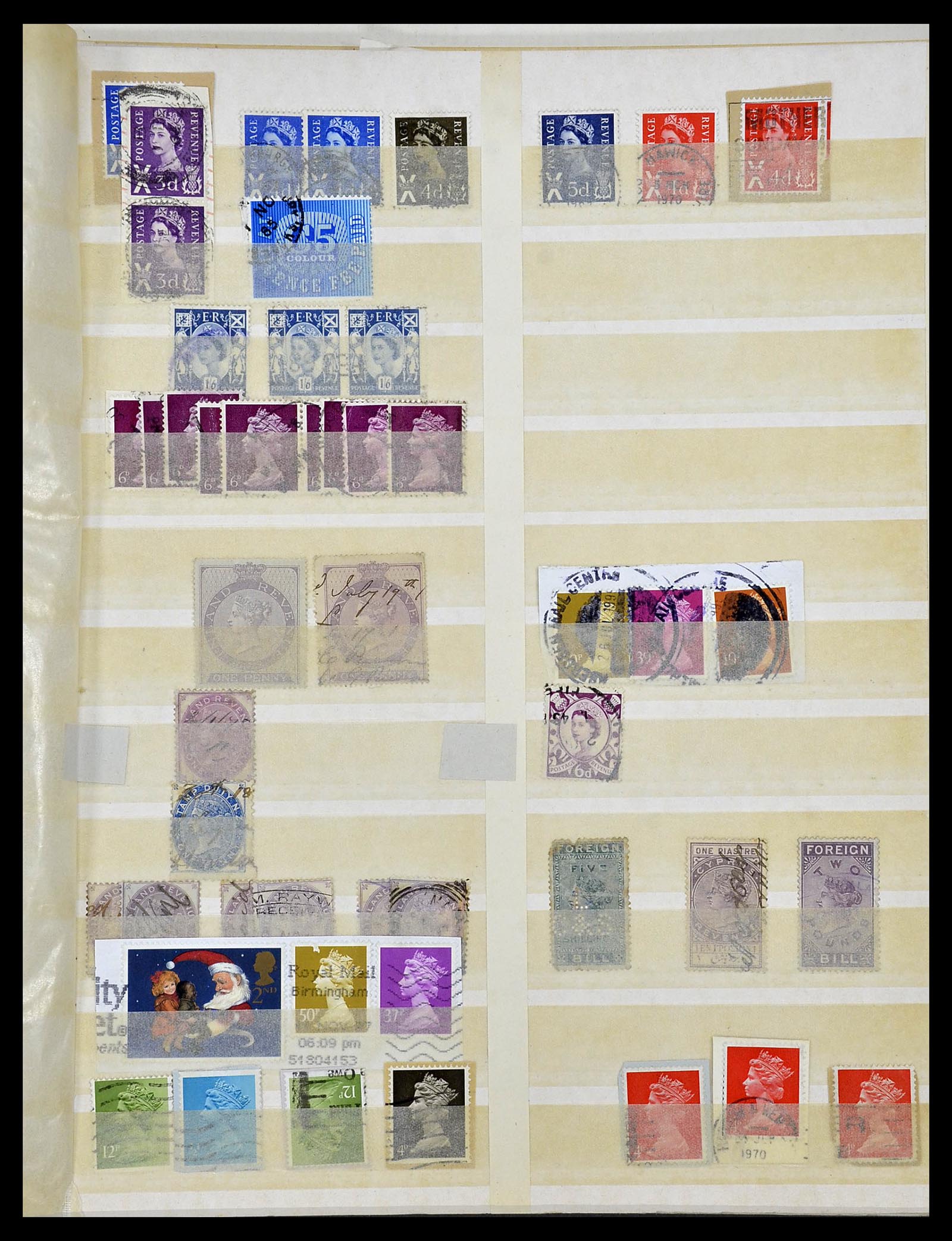 34221 074 - Stamp collection 34221 Great Britain Machins/castles 1971-2005.