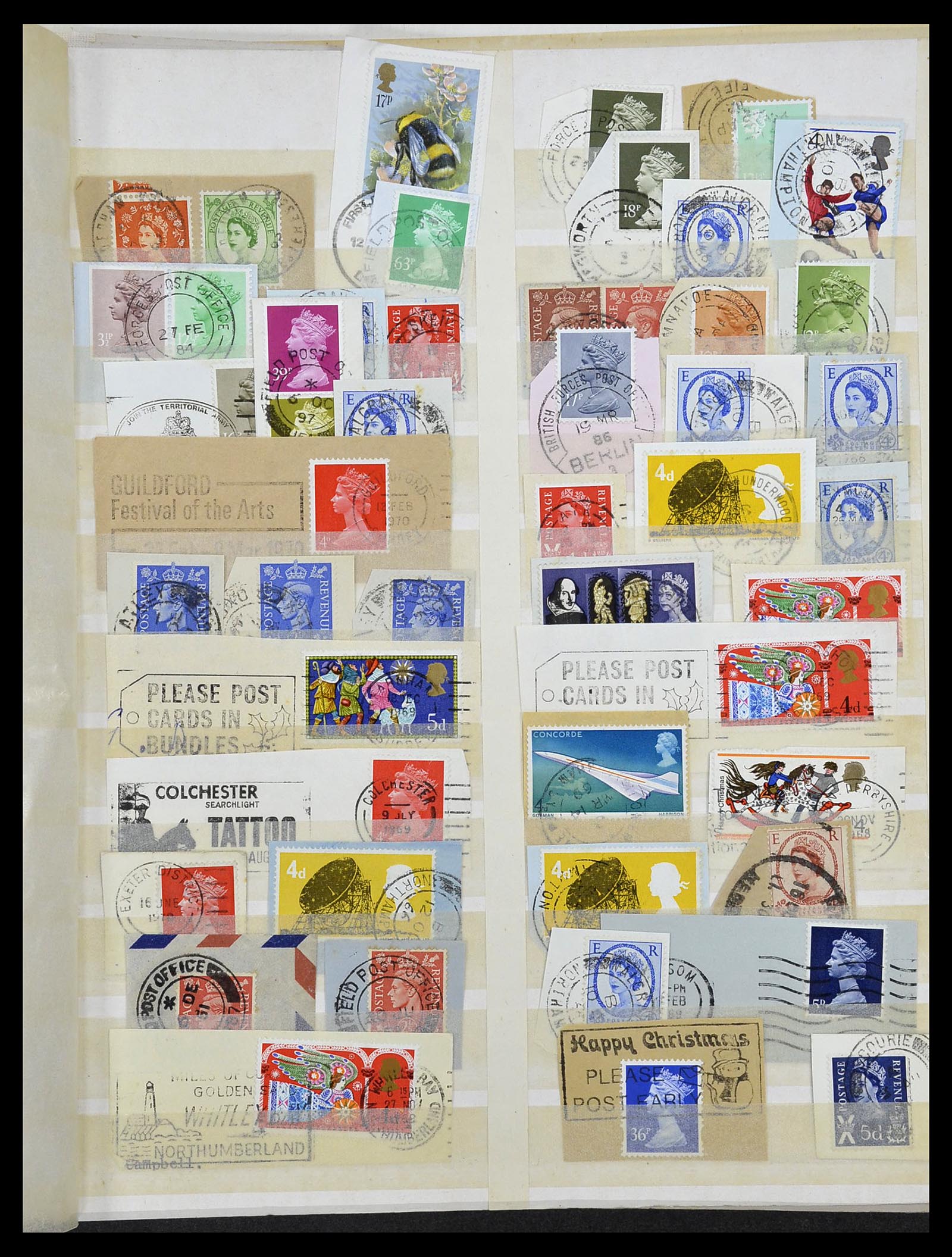 34221 076 - Stamp collection 34221 Great Britain Machins/castles 1971-2005.