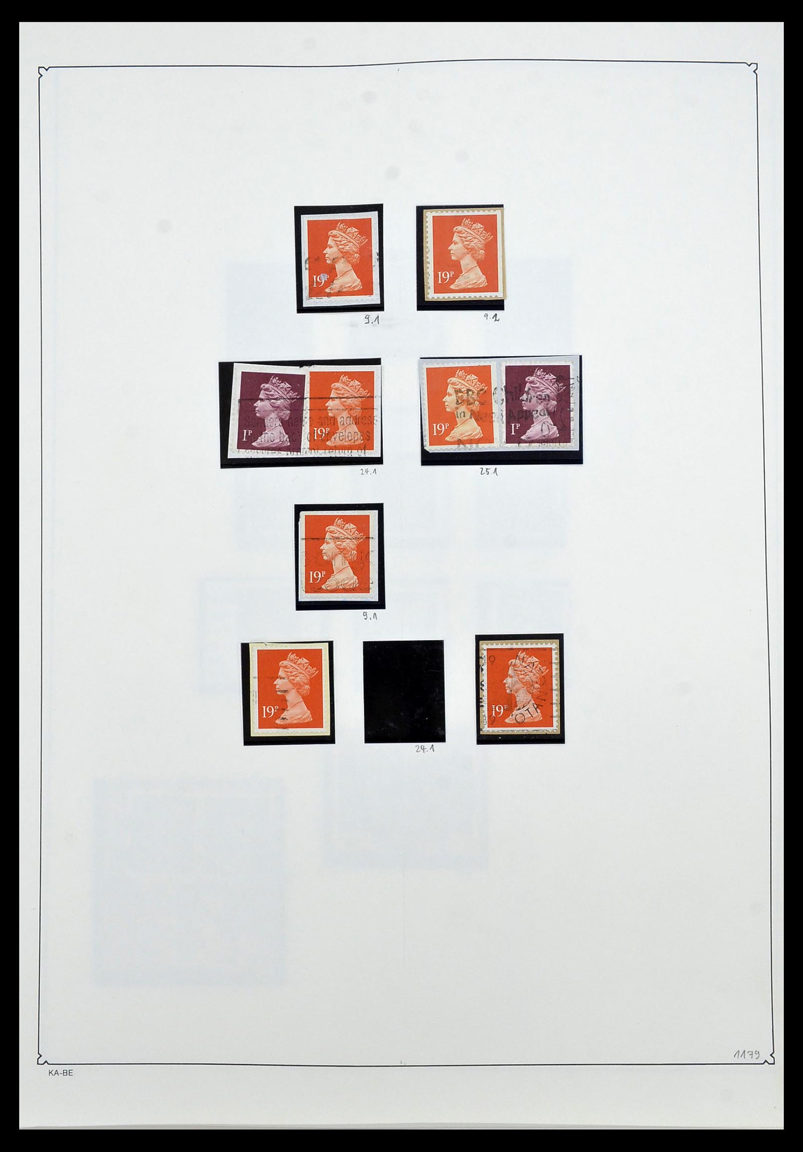 34221 086 - Stamp collection 34221 Great Britain Machins/castles 1971-2005.