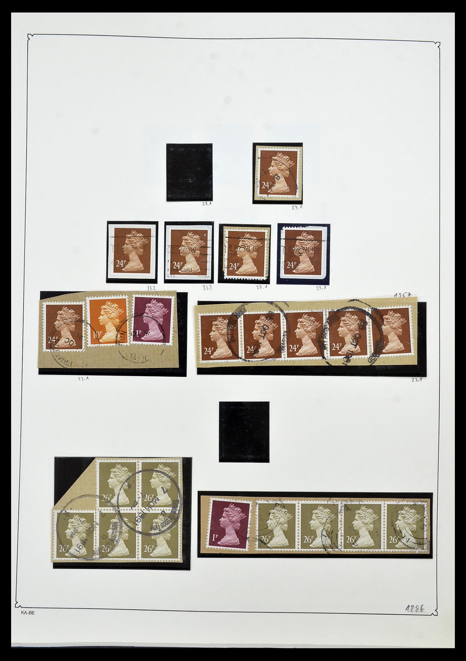 34221 099 - Stamp collection 34221 Great Britain Machins/castles 1971-2005.