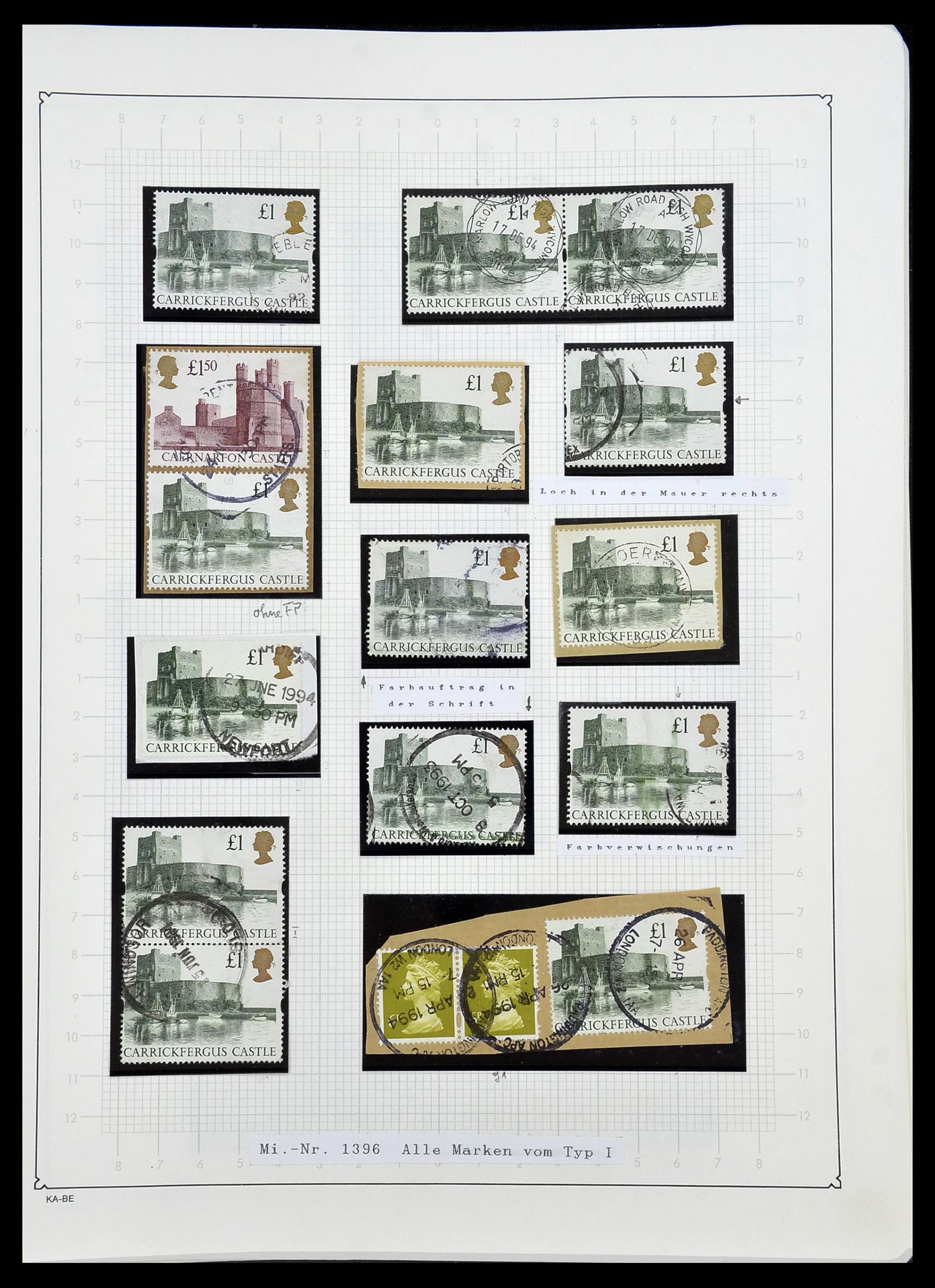 34221 163 - Stamp collection 34221 Great Britain Machins/castles 1971-2005.