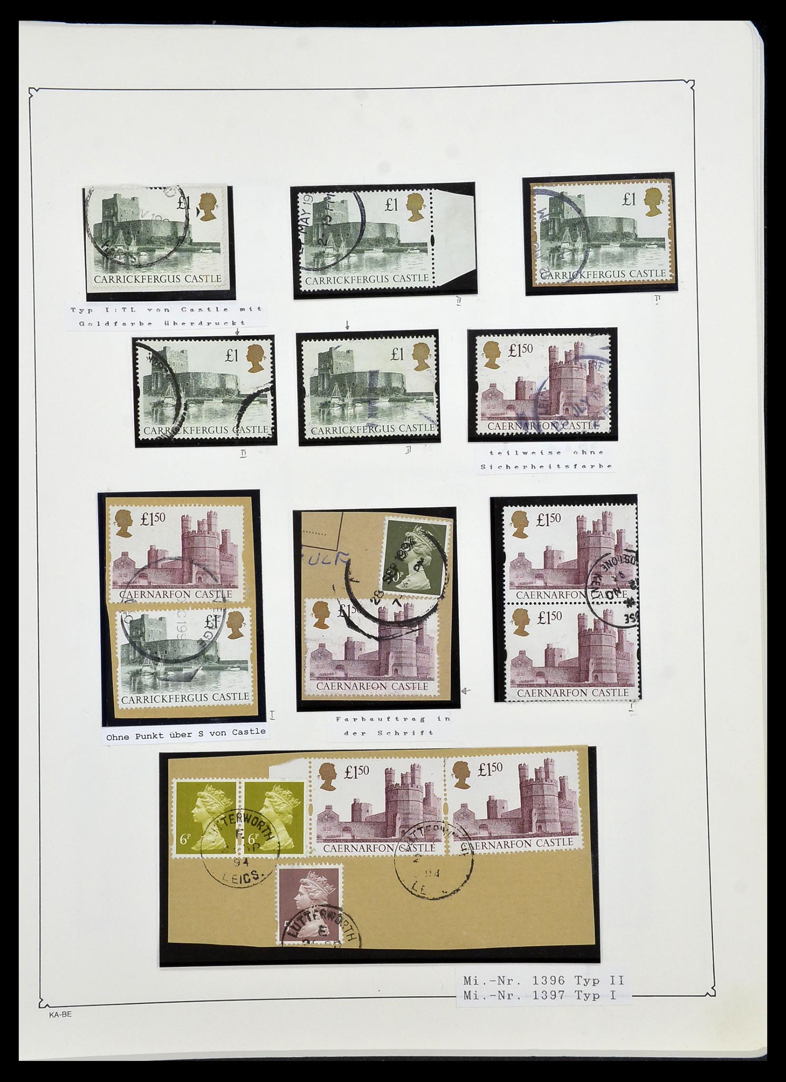 34221 164 - Stamp collection 34221 Great Britain Machins/castles 1971-2005.
