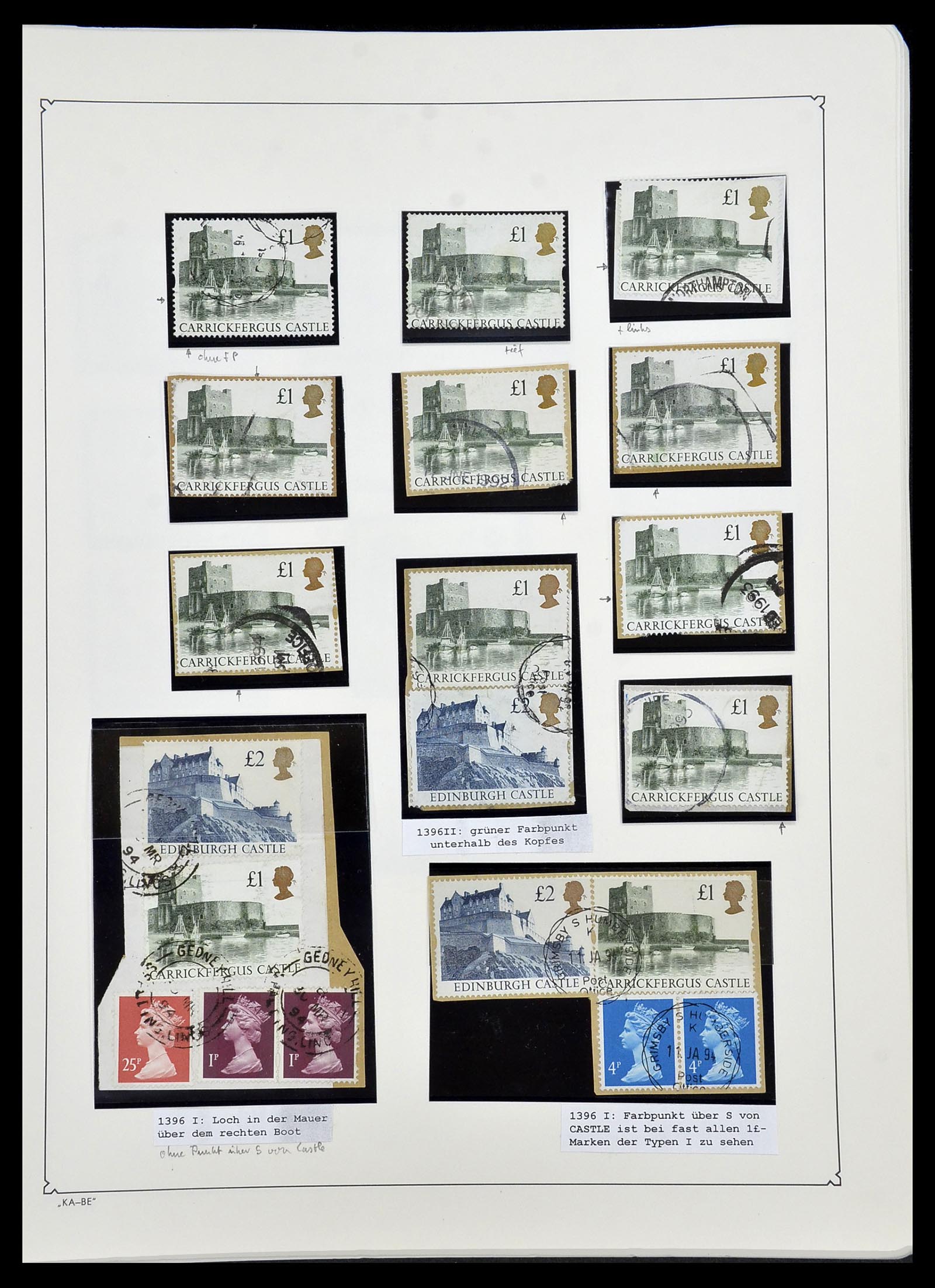 34221 165 - Stamp collection 34221 Great Britain Machins/castles 1971-2005.