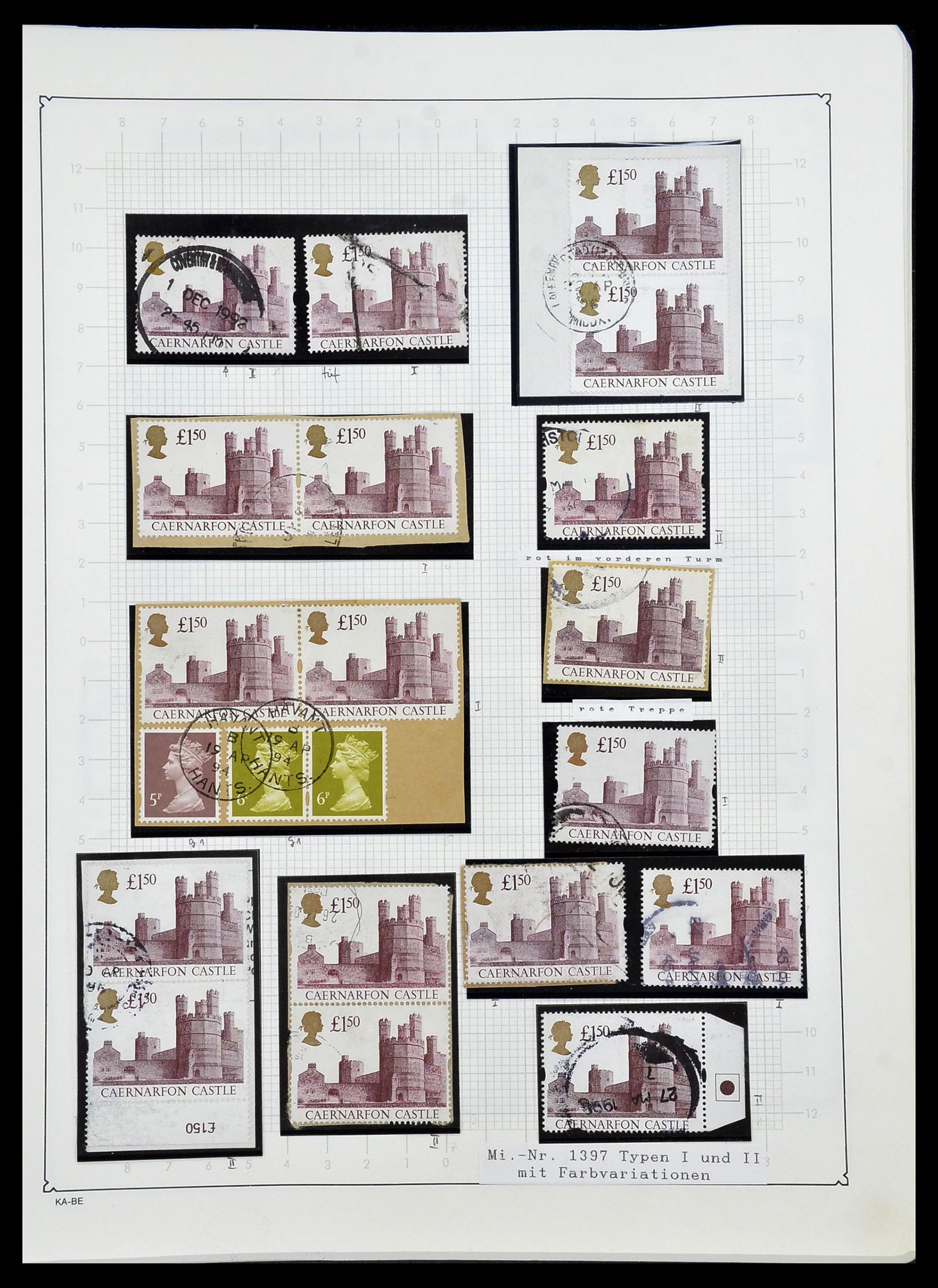34221 167 - Stamp collection 34221 Great Britain Machins/castles 1971-2005.