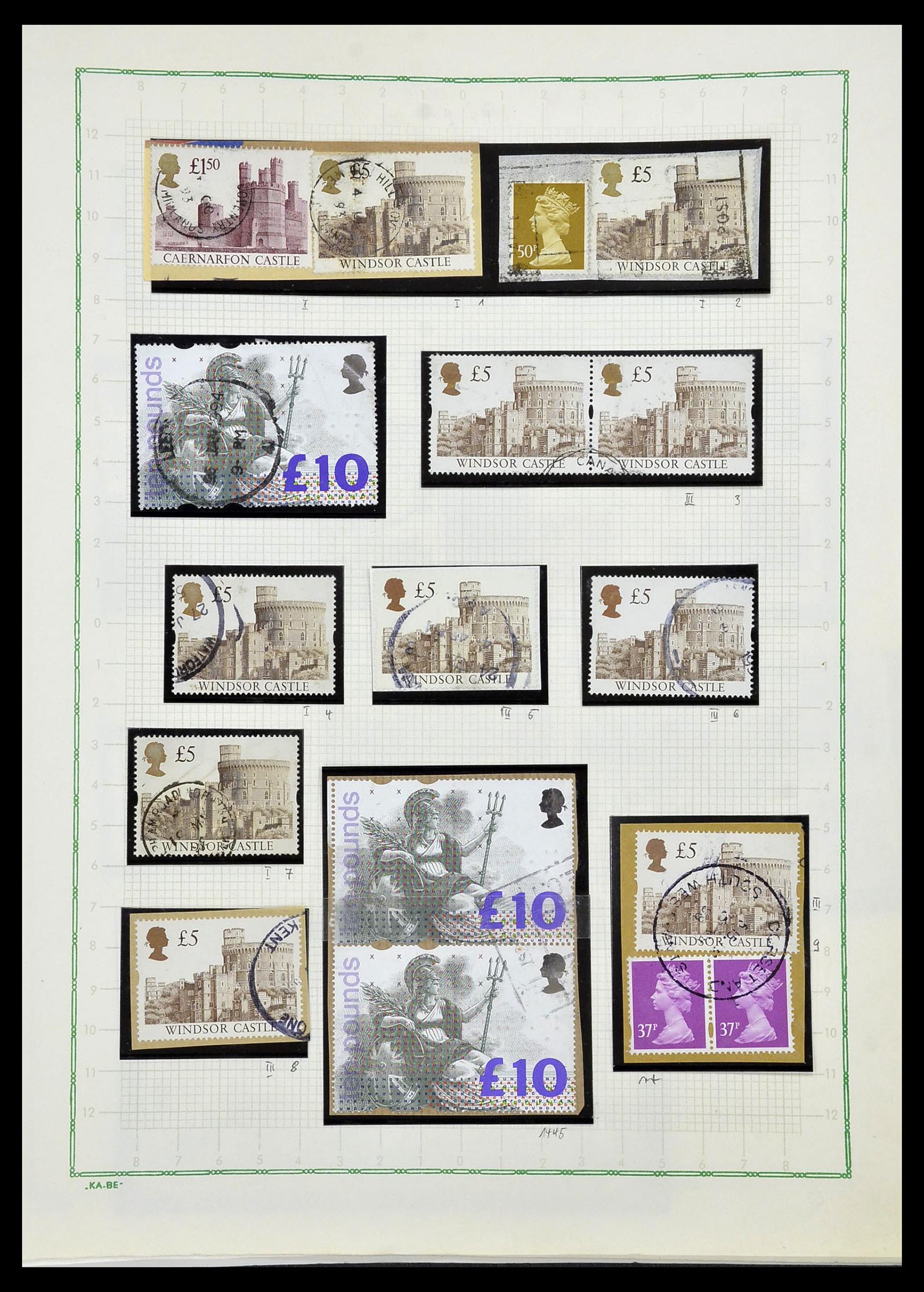 34221 173 - Stamp collection 34221 Great Britain Machins/castles 1971-2005.