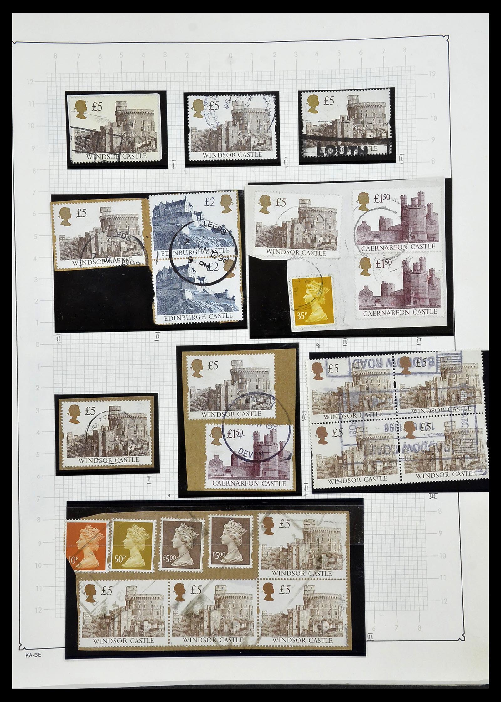 34221 174 - Stamp collection 34221 Great Britain Machins/castles 1971-2005.