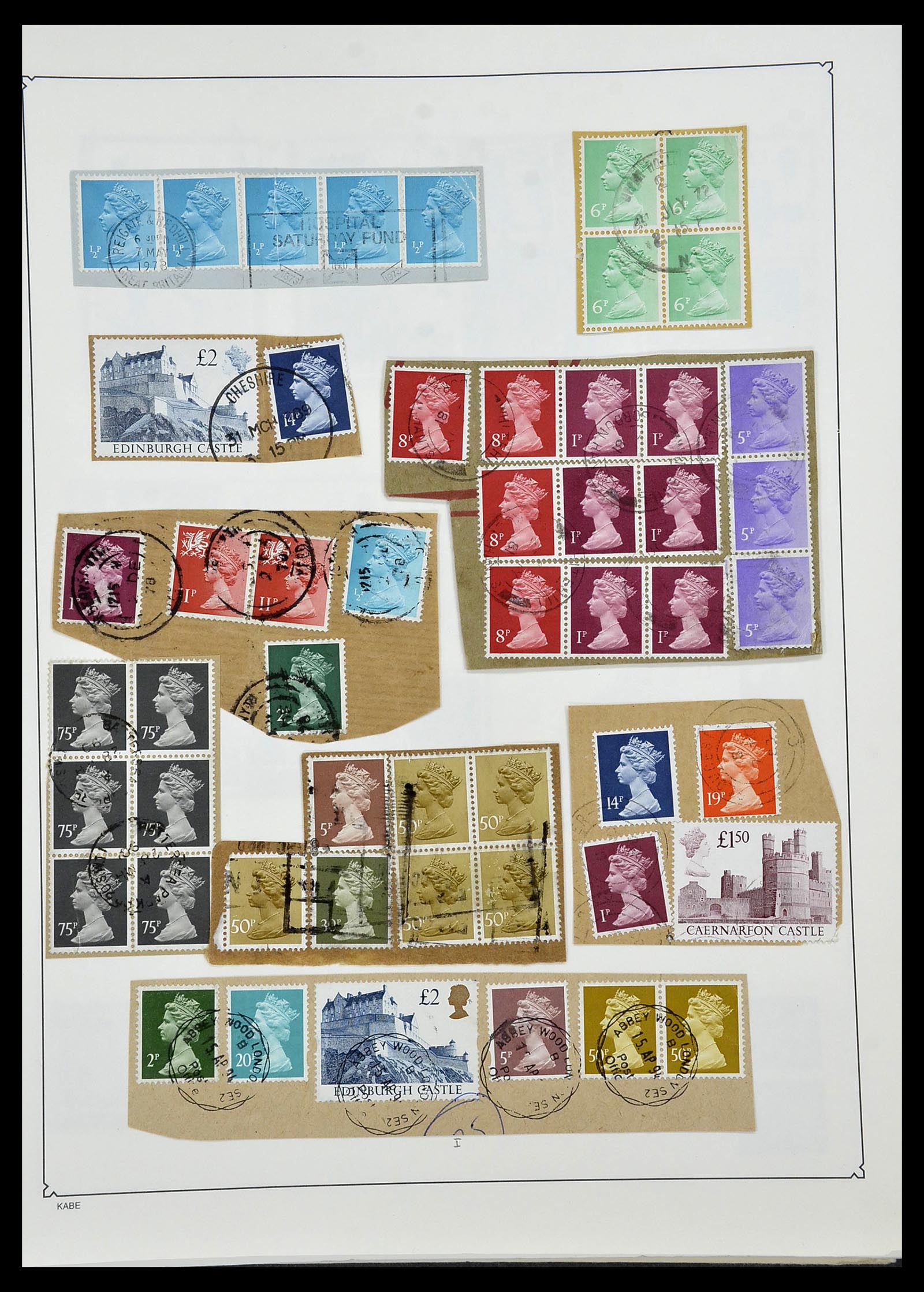 34221 175 - Stamp collection 34221 Great Britain Machins/castles 1971-2005.