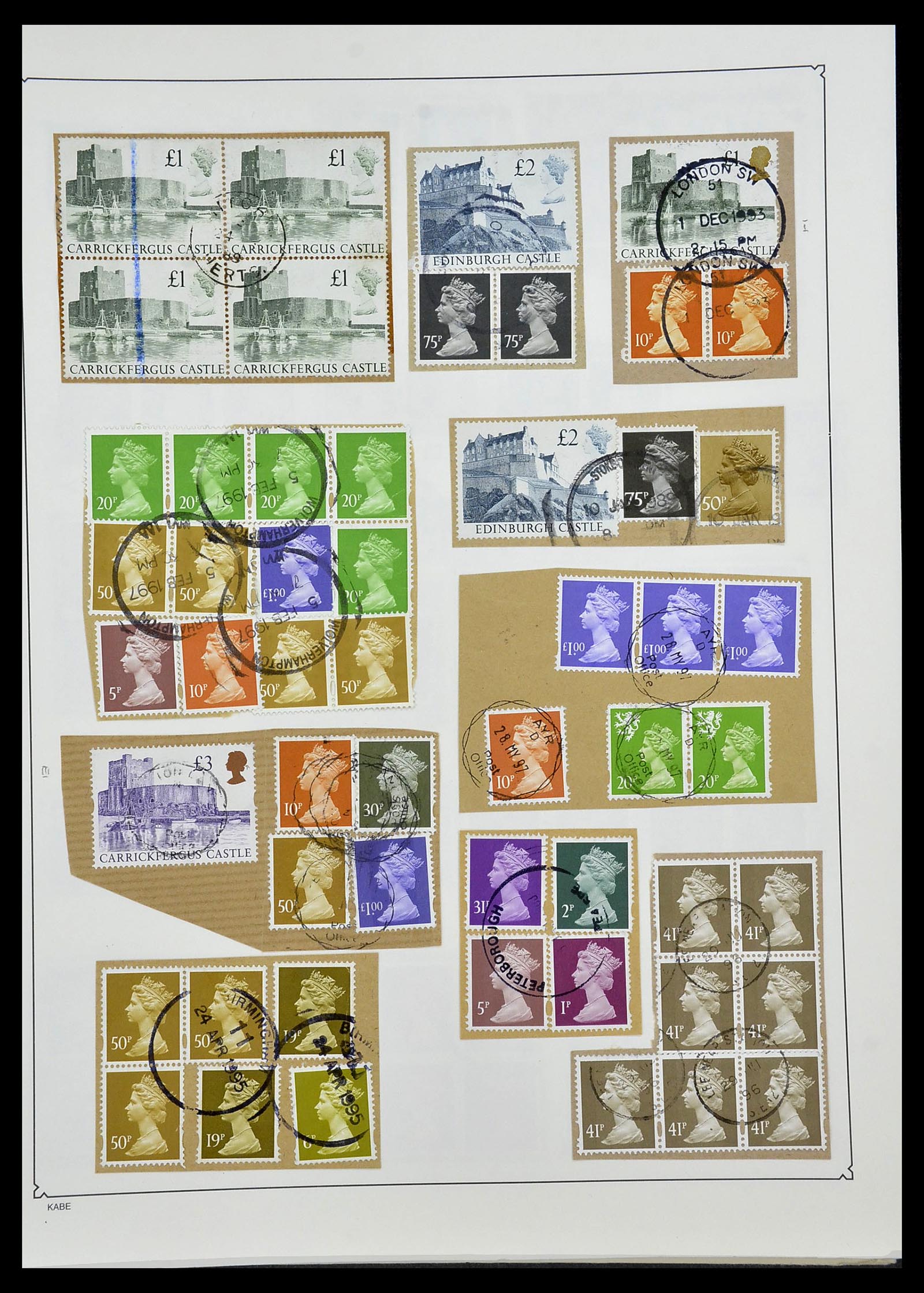 34221 177 - Stamp collection 34221 Great Britain Machins/castles 1971-2005.