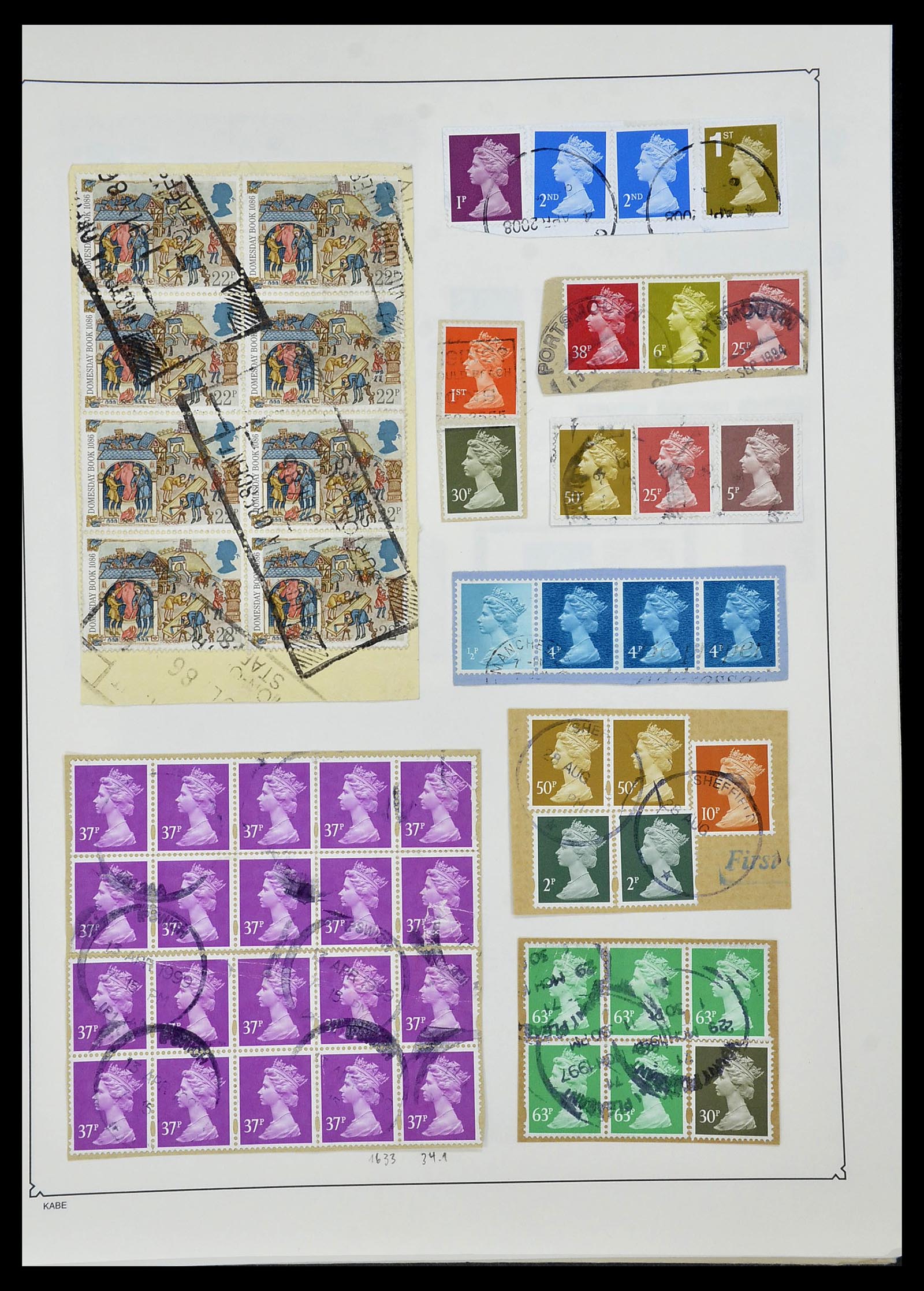 34221 179 - Stamp collection 34221 Great Britain Machins/castles 1971-2005.