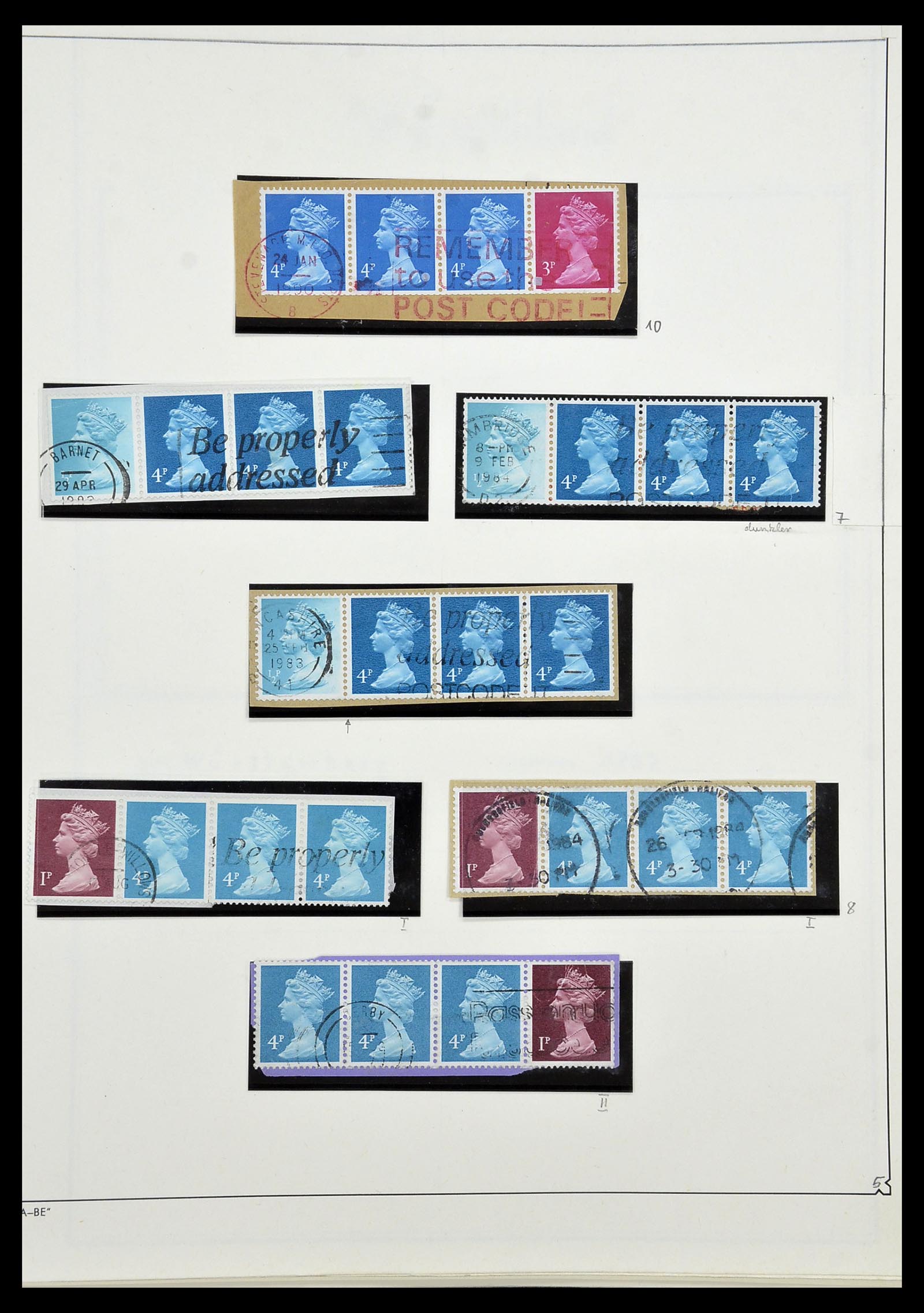34221 182 - Stamp collection 34221 Great Britain Machins/castles 1971-2005.