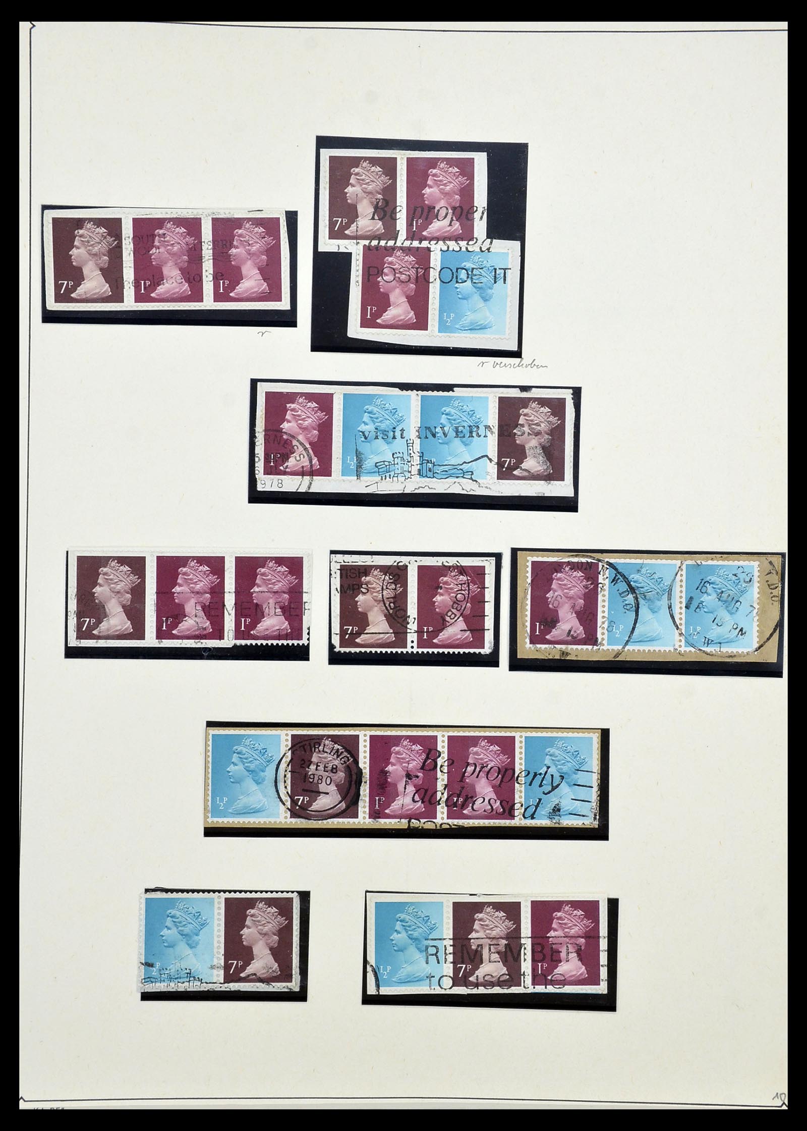 34221 187 - Stamp collection 34221 Great Britain Machins/castles 1971-2005.