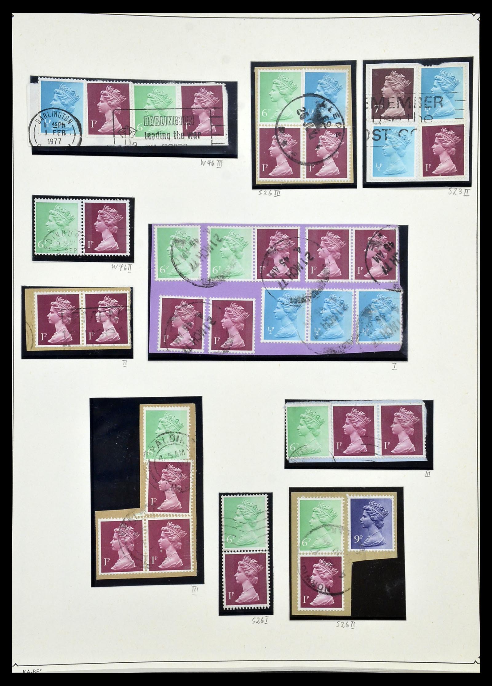 34221 194 - Stamp collection 34221 Great Britain Machins/castles 1971-2005.