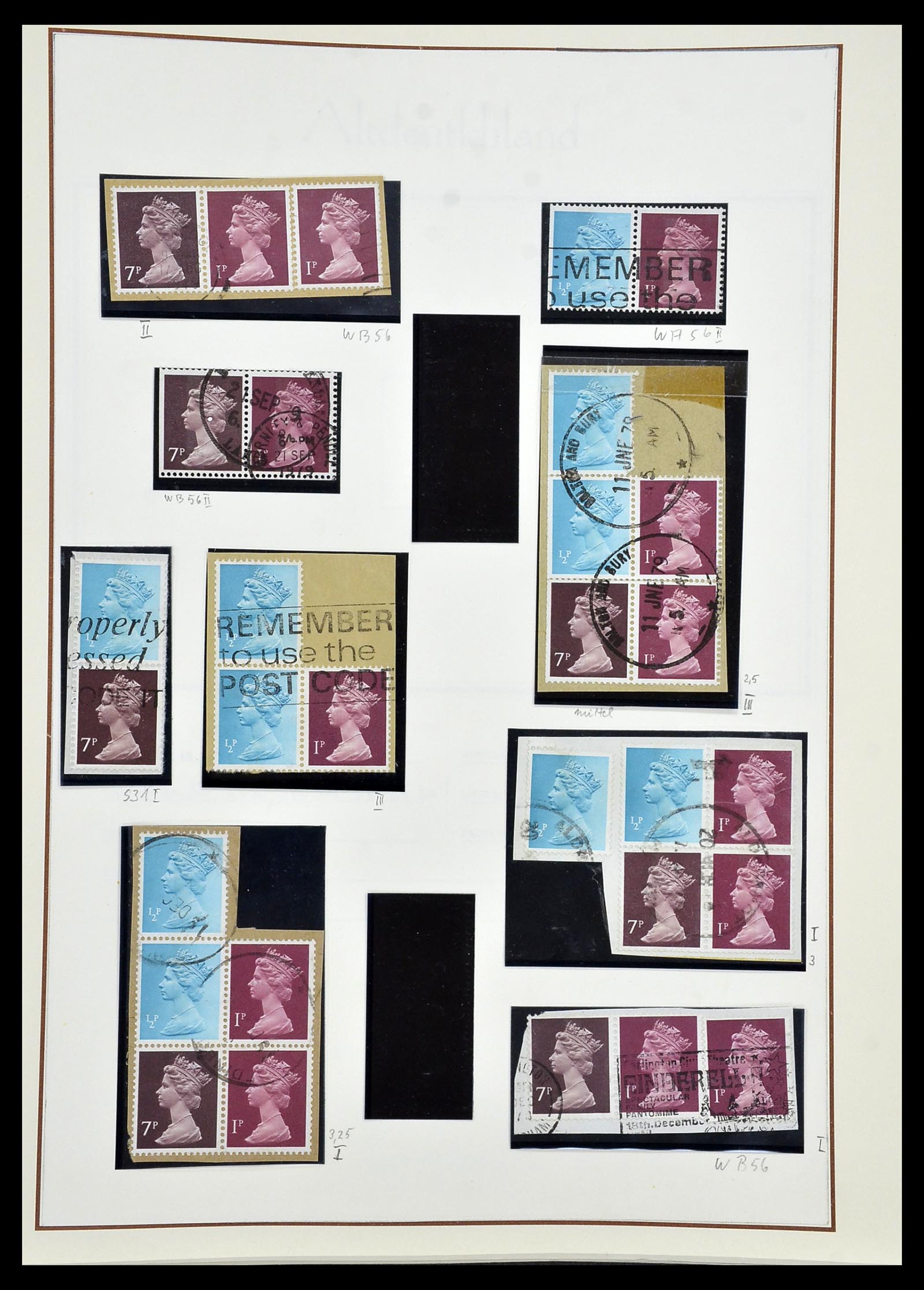 34221 195 - Stamp collection 34221 Great Britain Machins/castles 1971-2005.