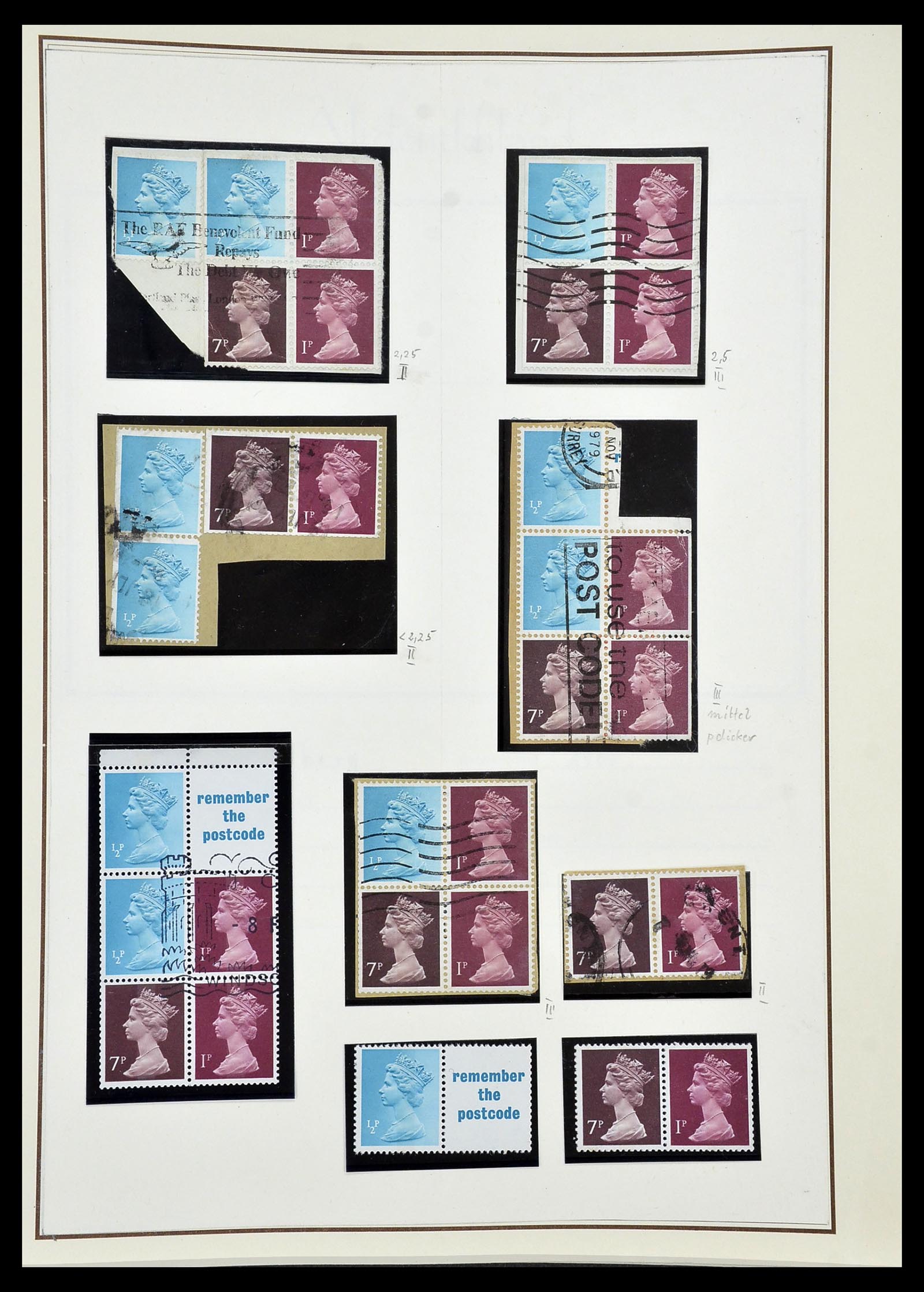 34221 196 - Stamp collection 34221 Great Britain Machins/castles 1971-2005.