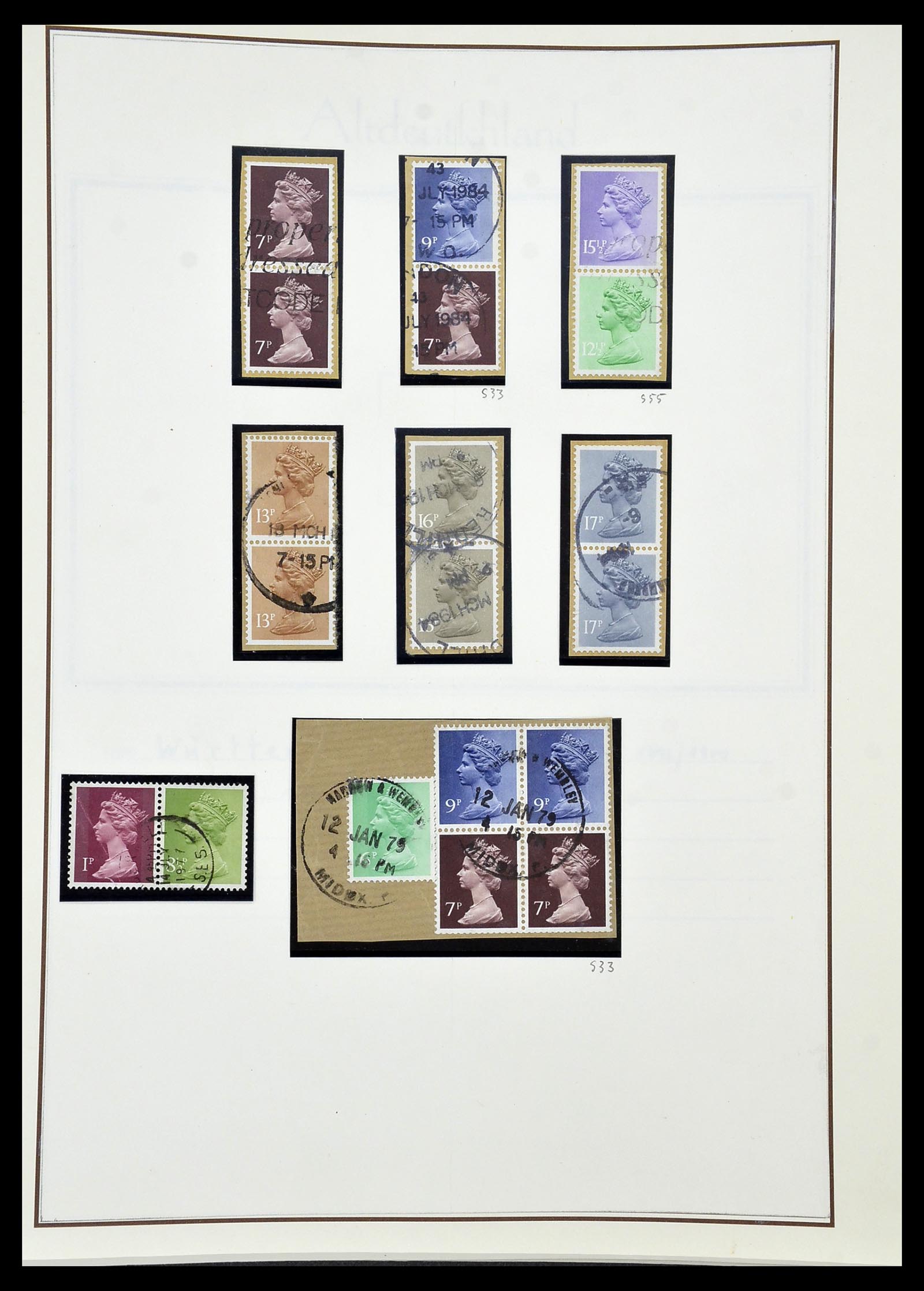 34221 197 - Stamp collection 34221 Great Britain Machins/castles 1971-2005.