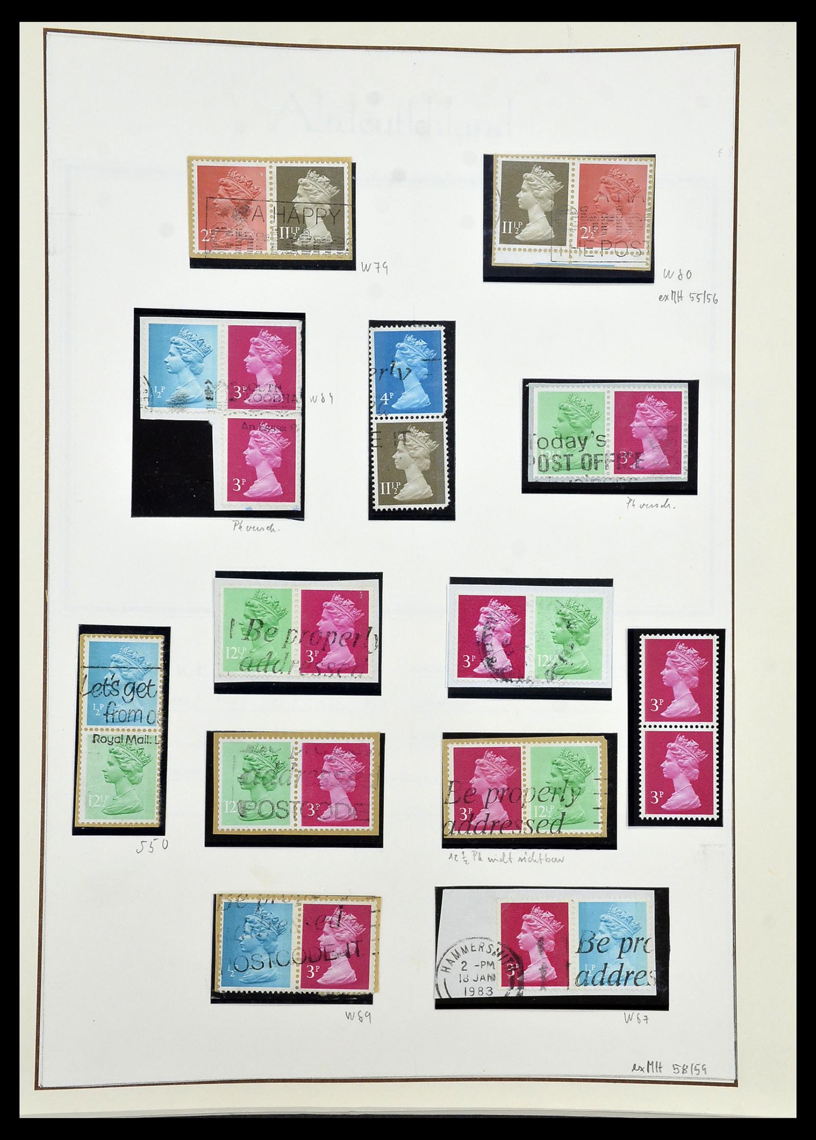34221 200 - Stamp collection 34221 Great Britain Machins/castles 1971-2005.