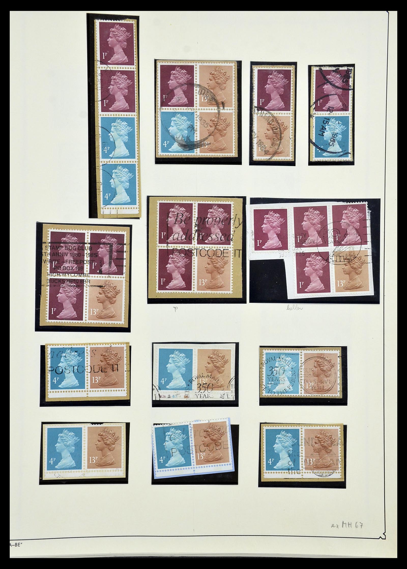 34221 201 - Stamp collection 34221 Great Britain Machins/castles 1971-2005.