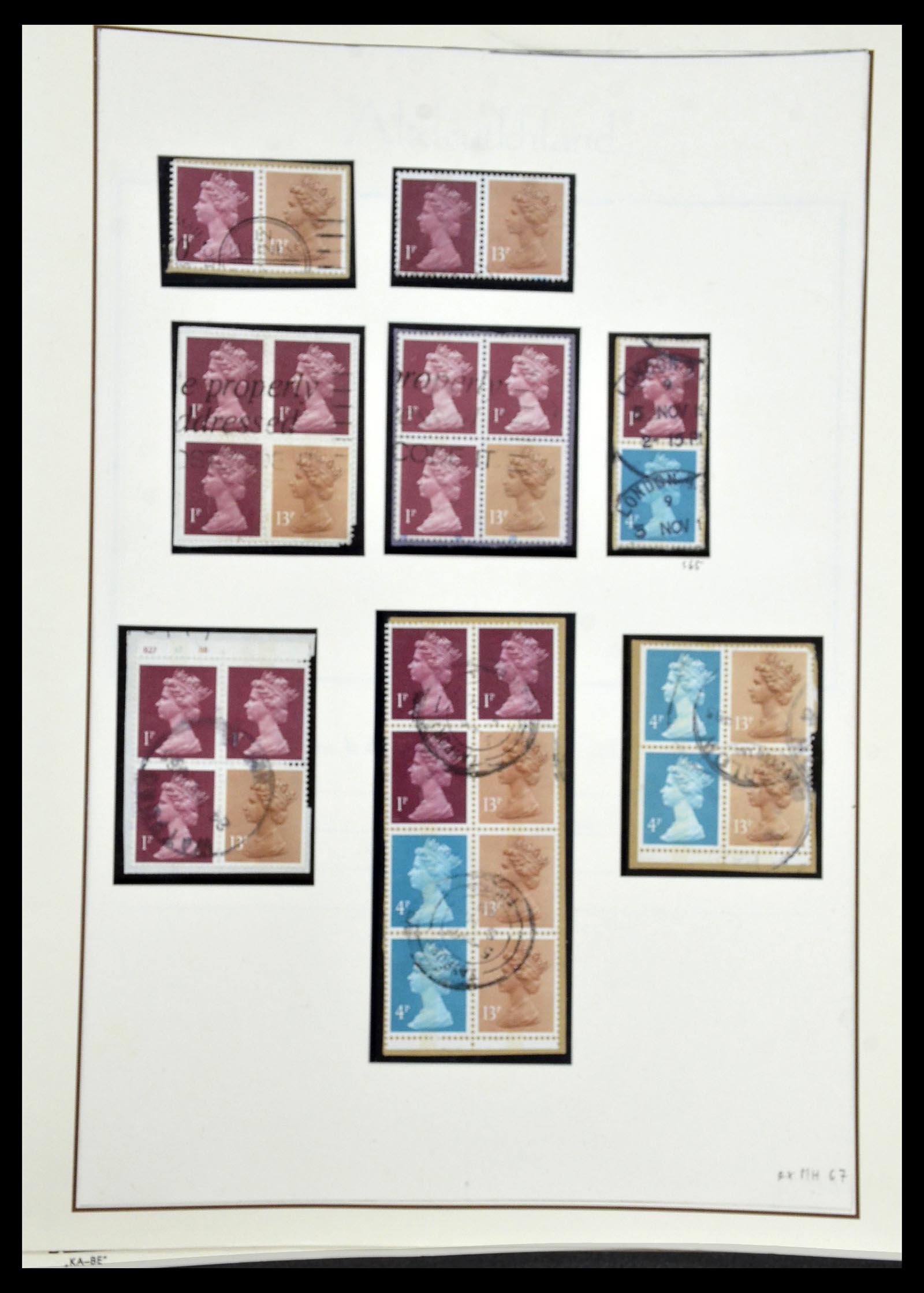 34221 202 - Stamp collection 34221 Great Britain Machins/castles 1971-2005.