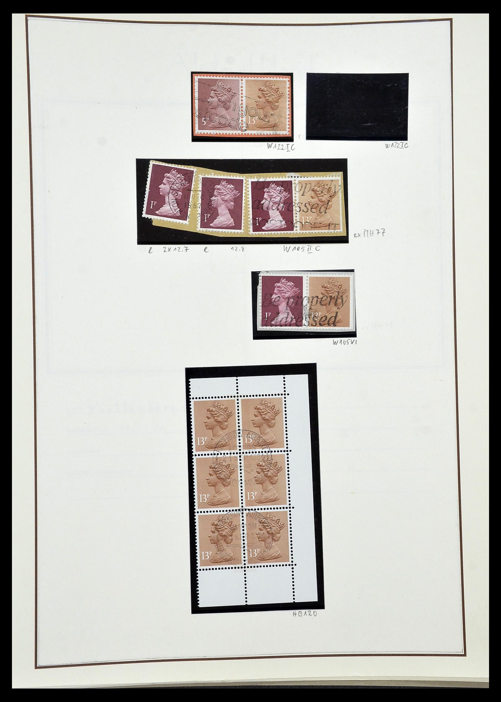 34221 204 - Stamp collection 34221 Great Britain Machins/castles 1971-2005.