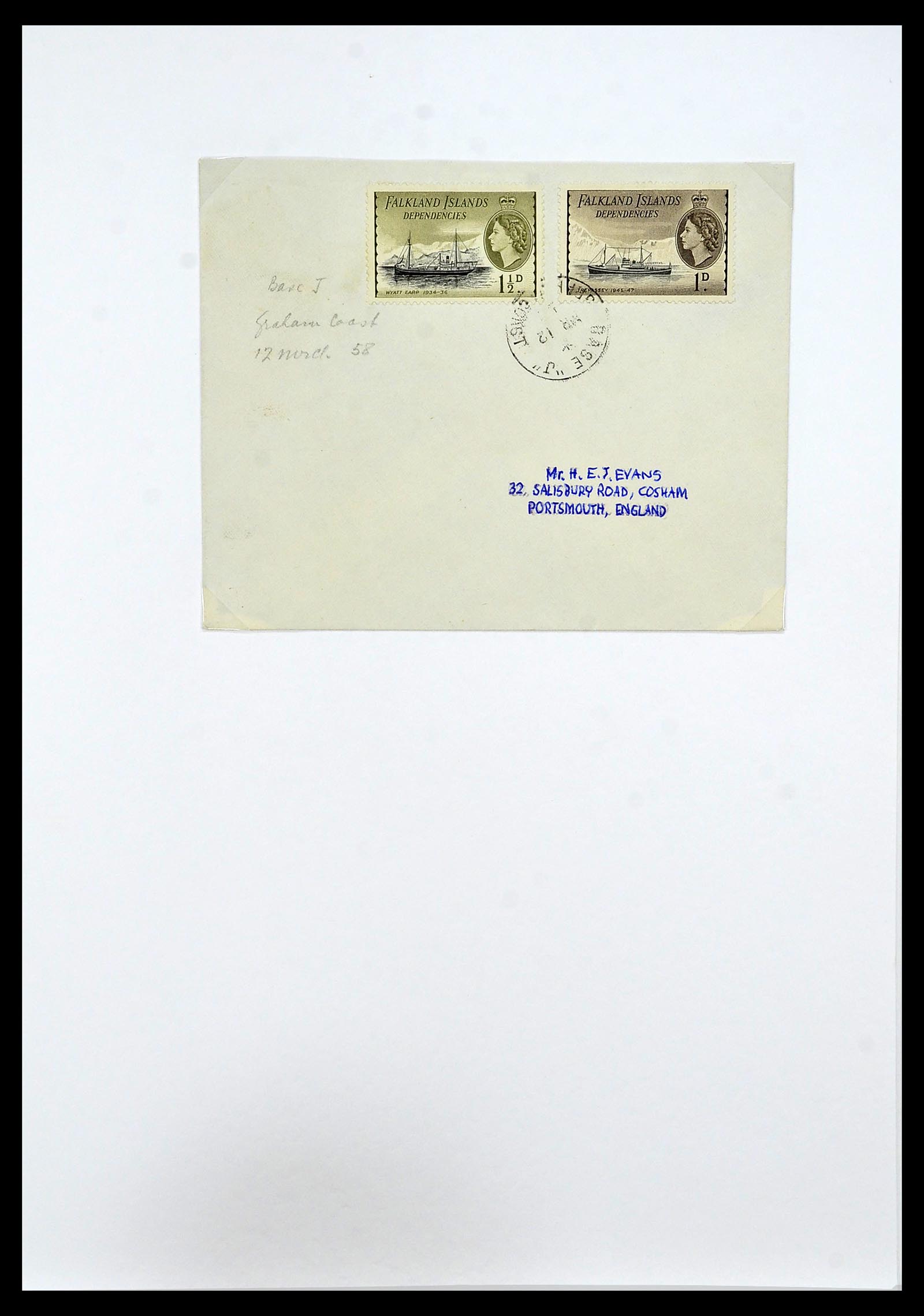 34222 016 - Postzegelverzameling 34222 Falkland Dependencies 1891-1987.