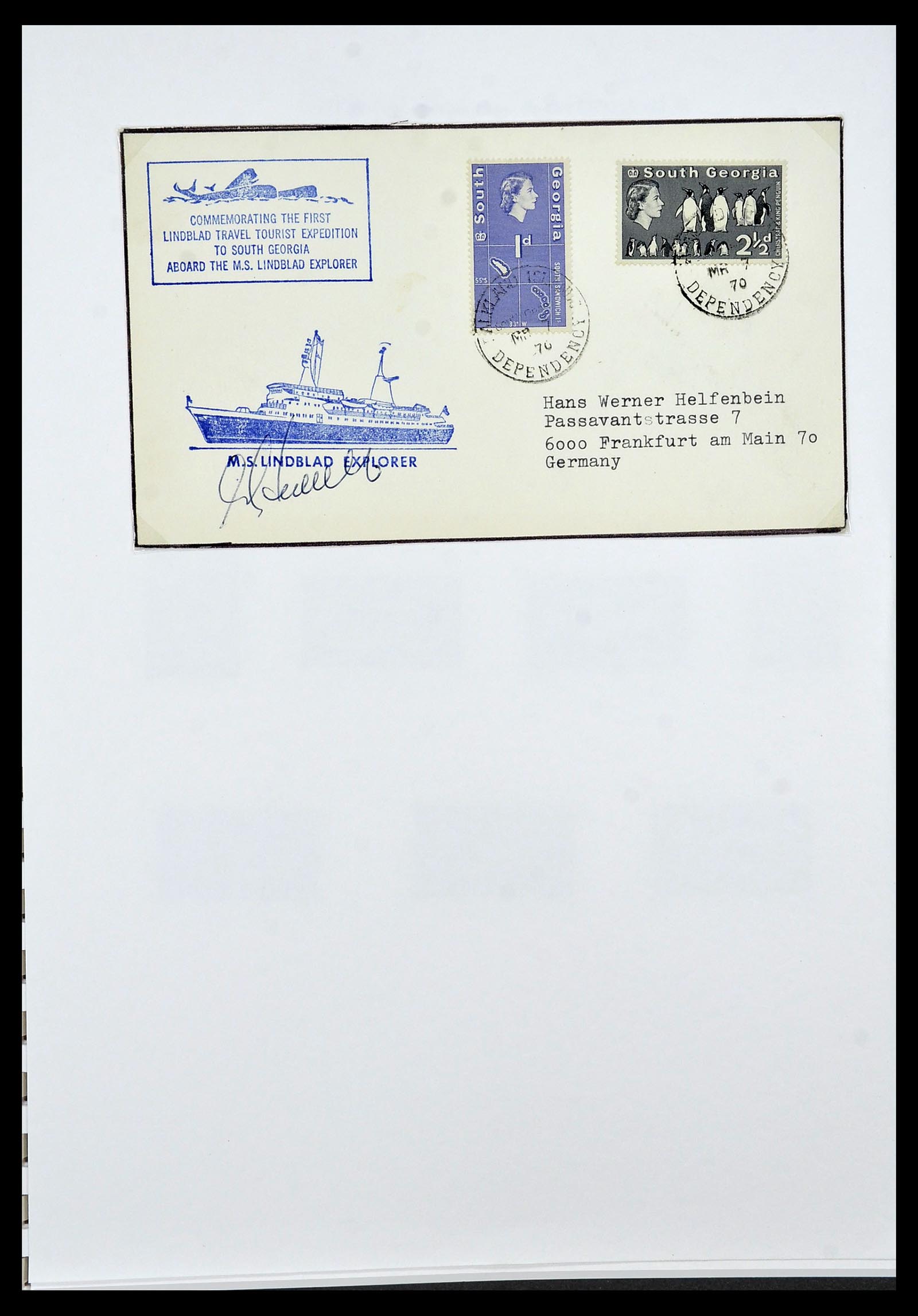 34222 023 - Postzegelverzameling 34222 Falkland Dependencies 1891-1987.