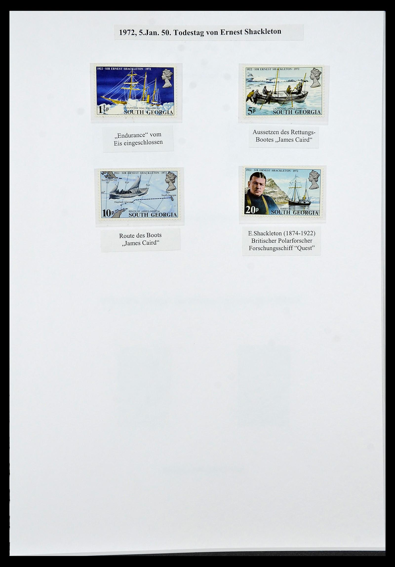 34222 025 - Postzegelverzameling 34222 Falkland Dependencies 1891-1987.