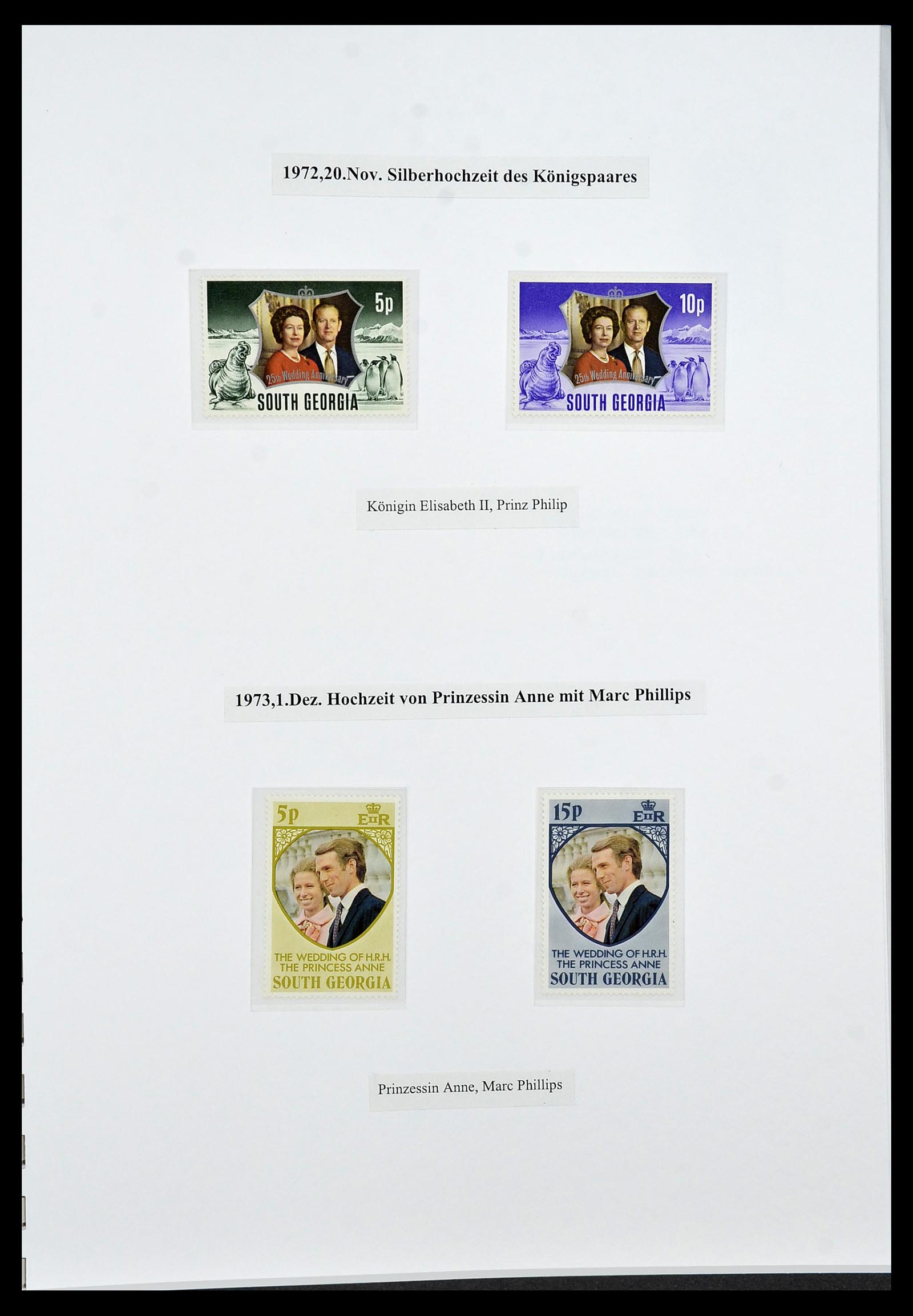 34222 026 - Postzegelverzameling 34222 Falkland Dependencies 1891-1987.