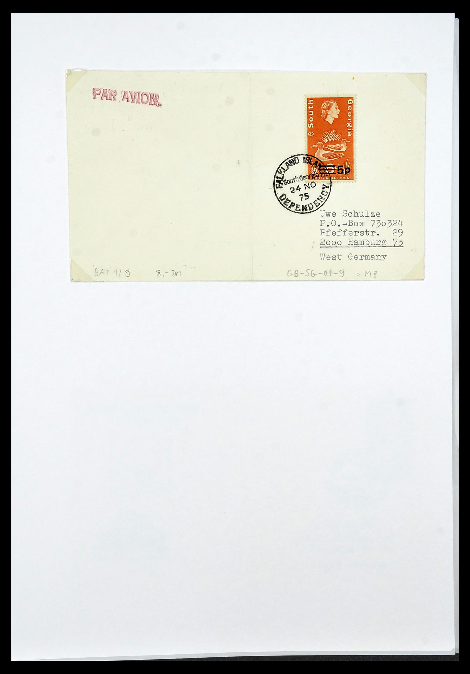 34222 030 - Postzegelverzameling 34222 Falkland Dependencies 1891-1987.