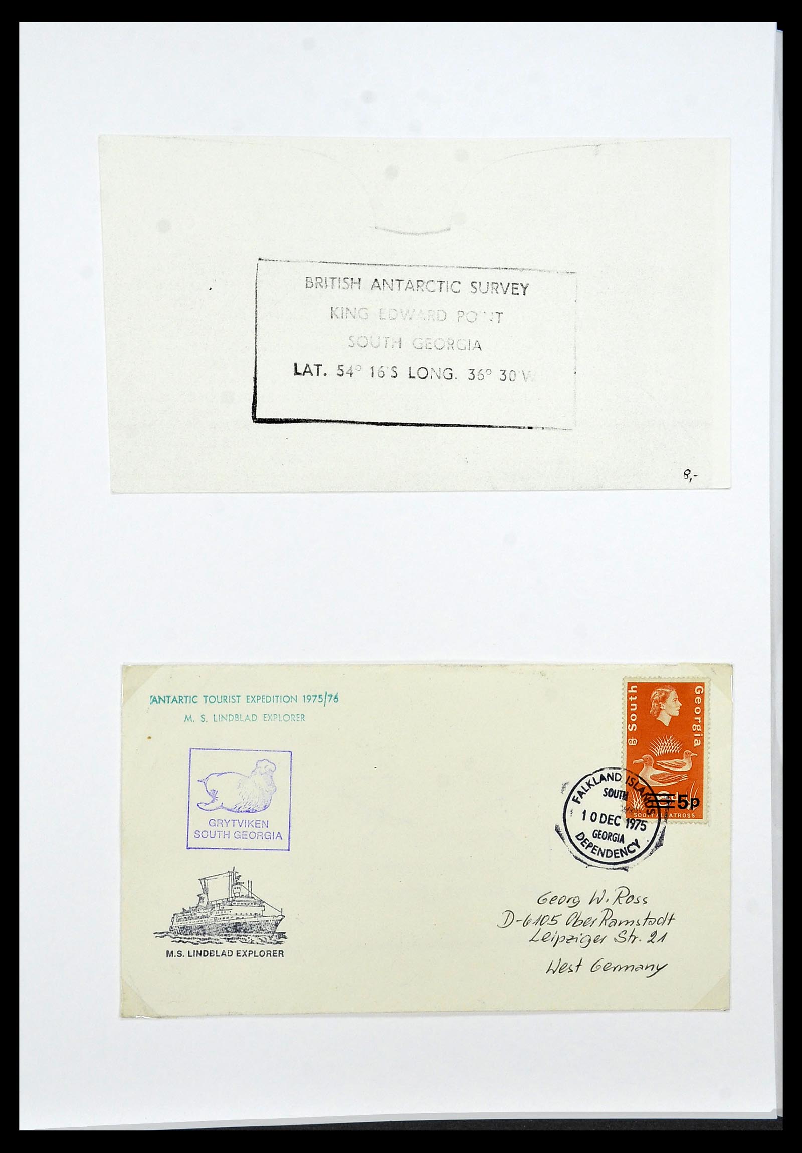 34222 031 - Postzegelverzameling 34222 Falkland Dependencies 1891-1987.