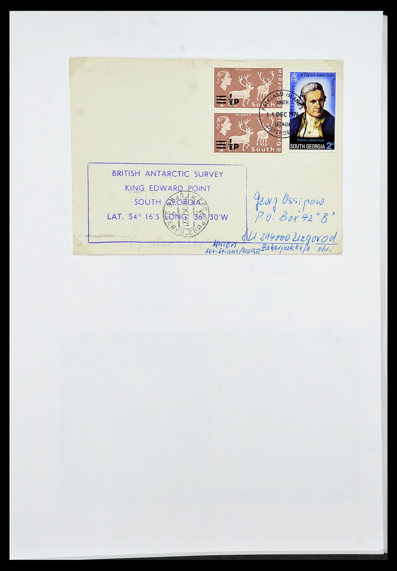 34222 032 - Postzegelverzameling 34222 Falkland Dependencies 1891-1987.