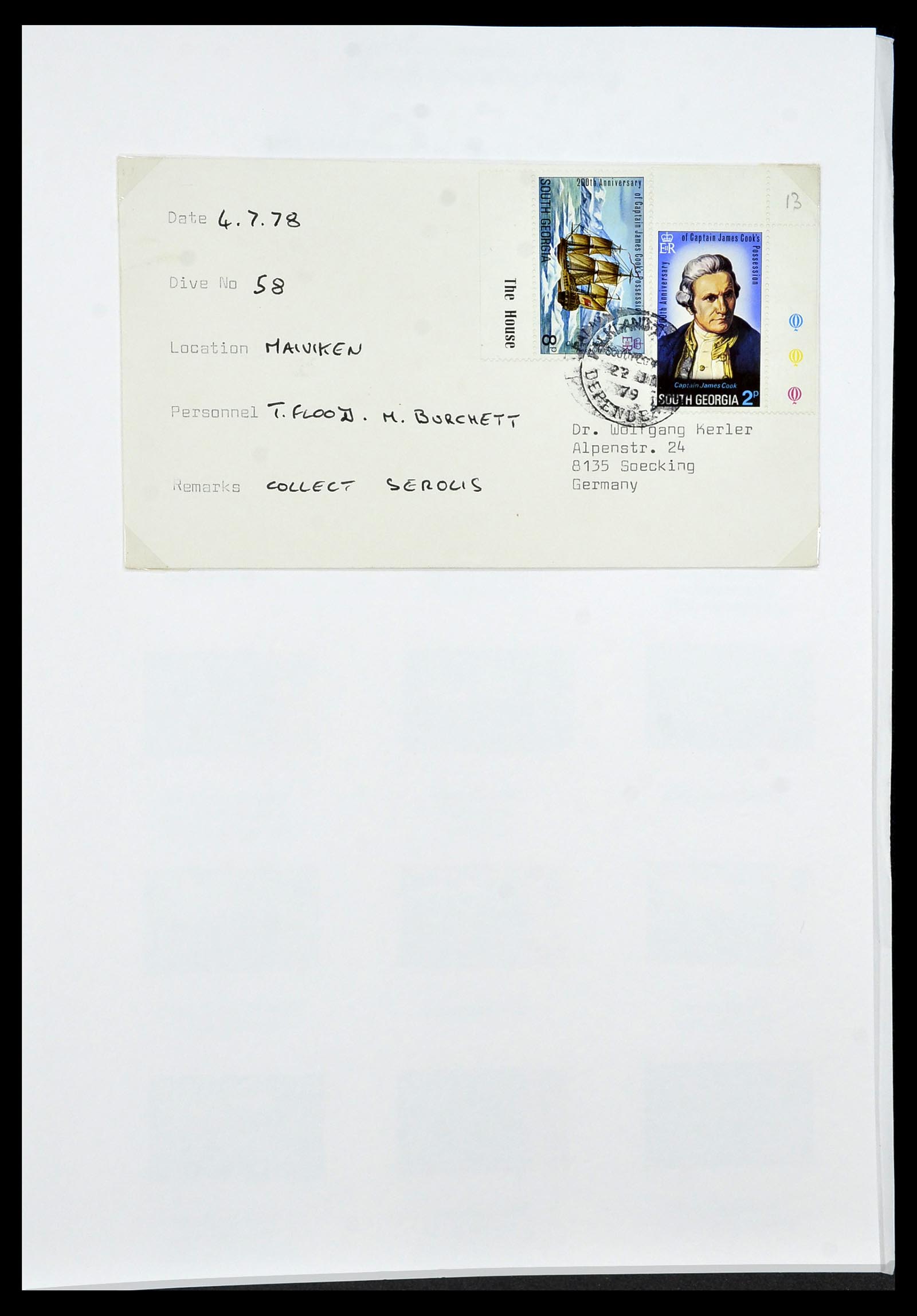 34222 038 - Stamp collection 34222 Falkland Dependencies 1891-1987.