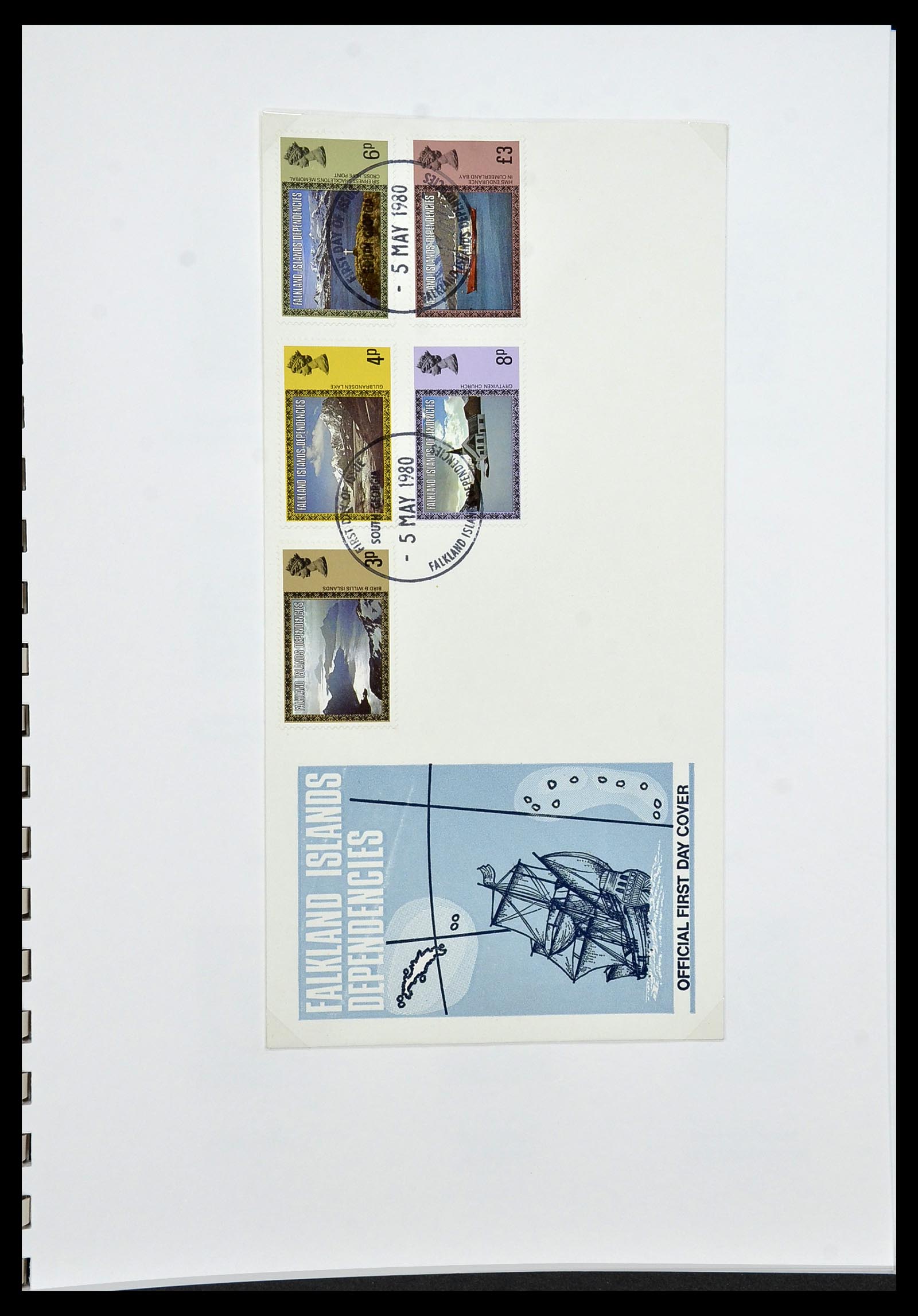 34222 042 - Stamp collection 34222 Falkland Dependencies 1891-1987.