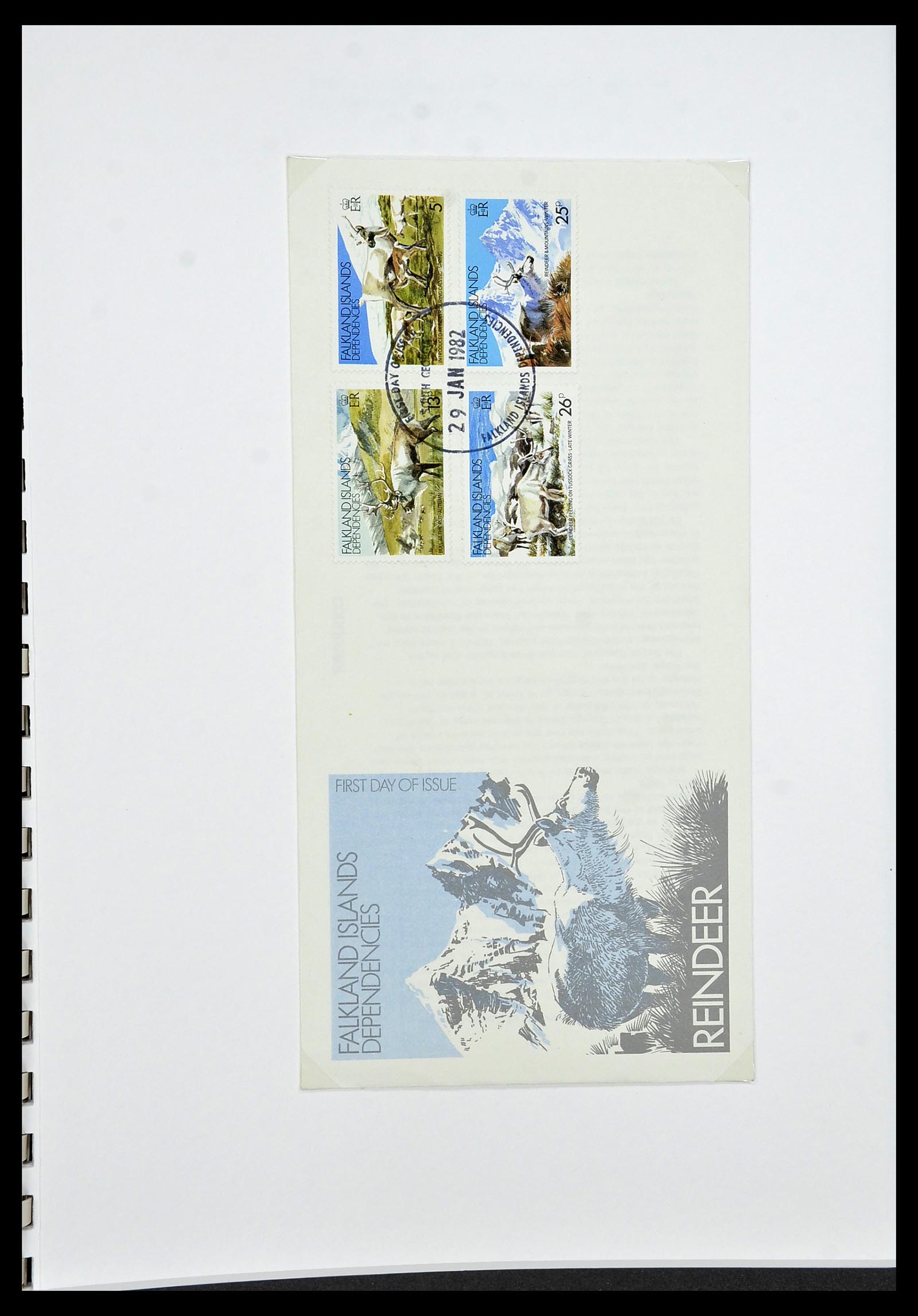 34222 045 - Stamp collection 34222 Falkland Dependencies 1891-1987.