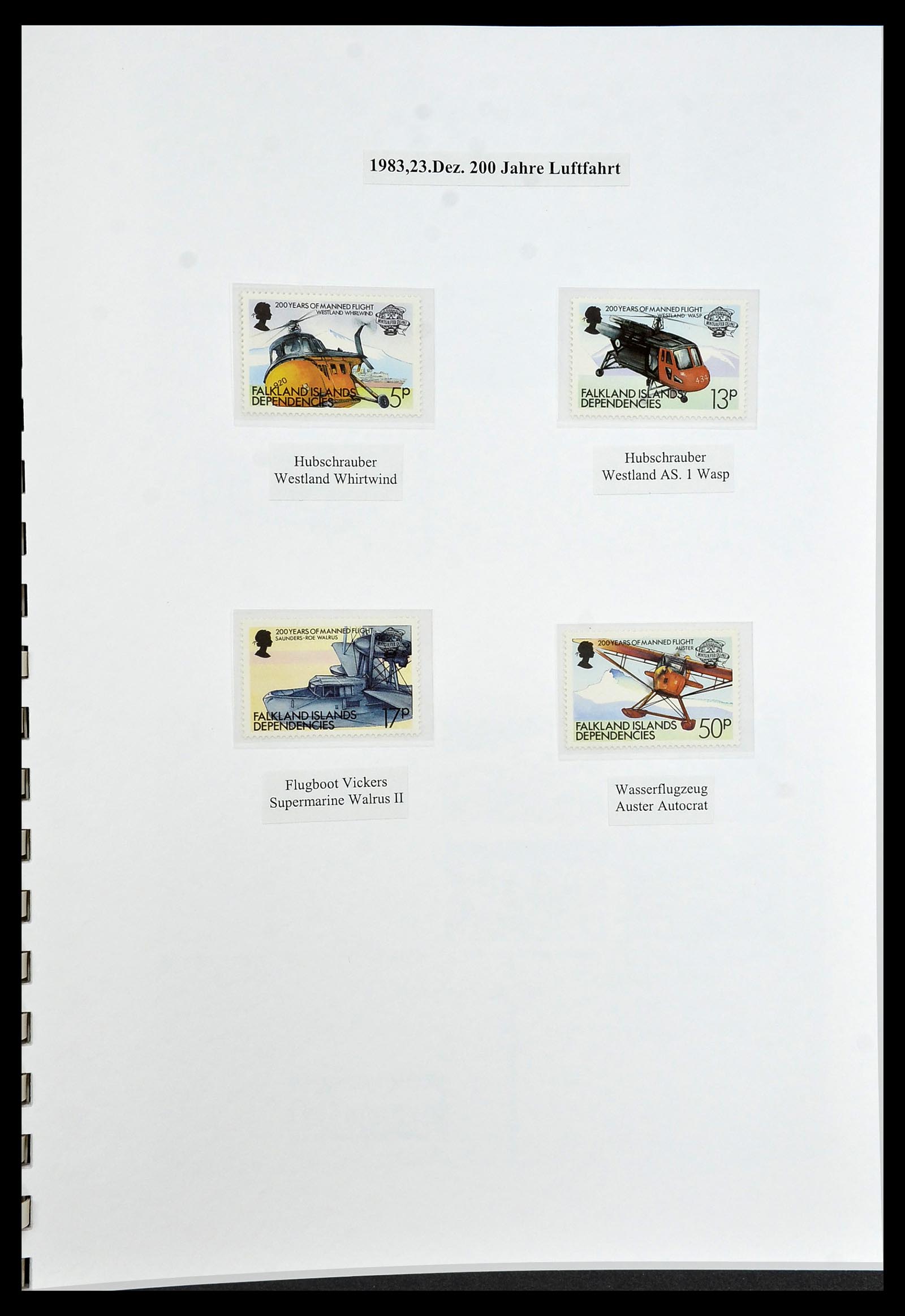 34222 047 - Stamp collection 34222 Falkland Dependencies 1891-1987.