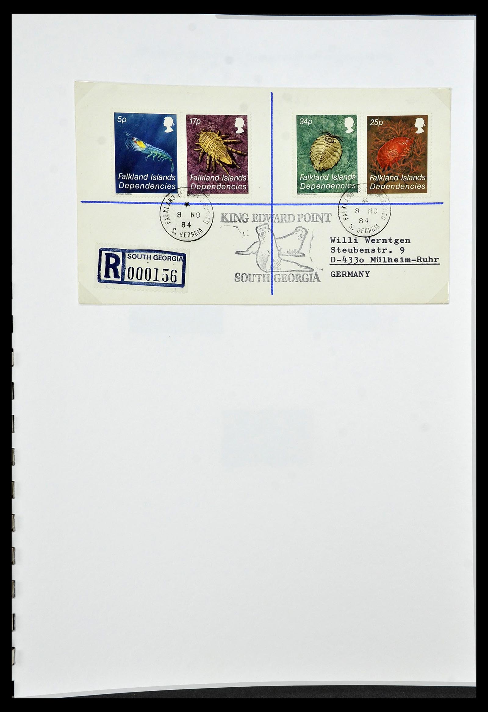 34222 052 - Stamp collection 34222 Falkland Dependencies 1891-1987.