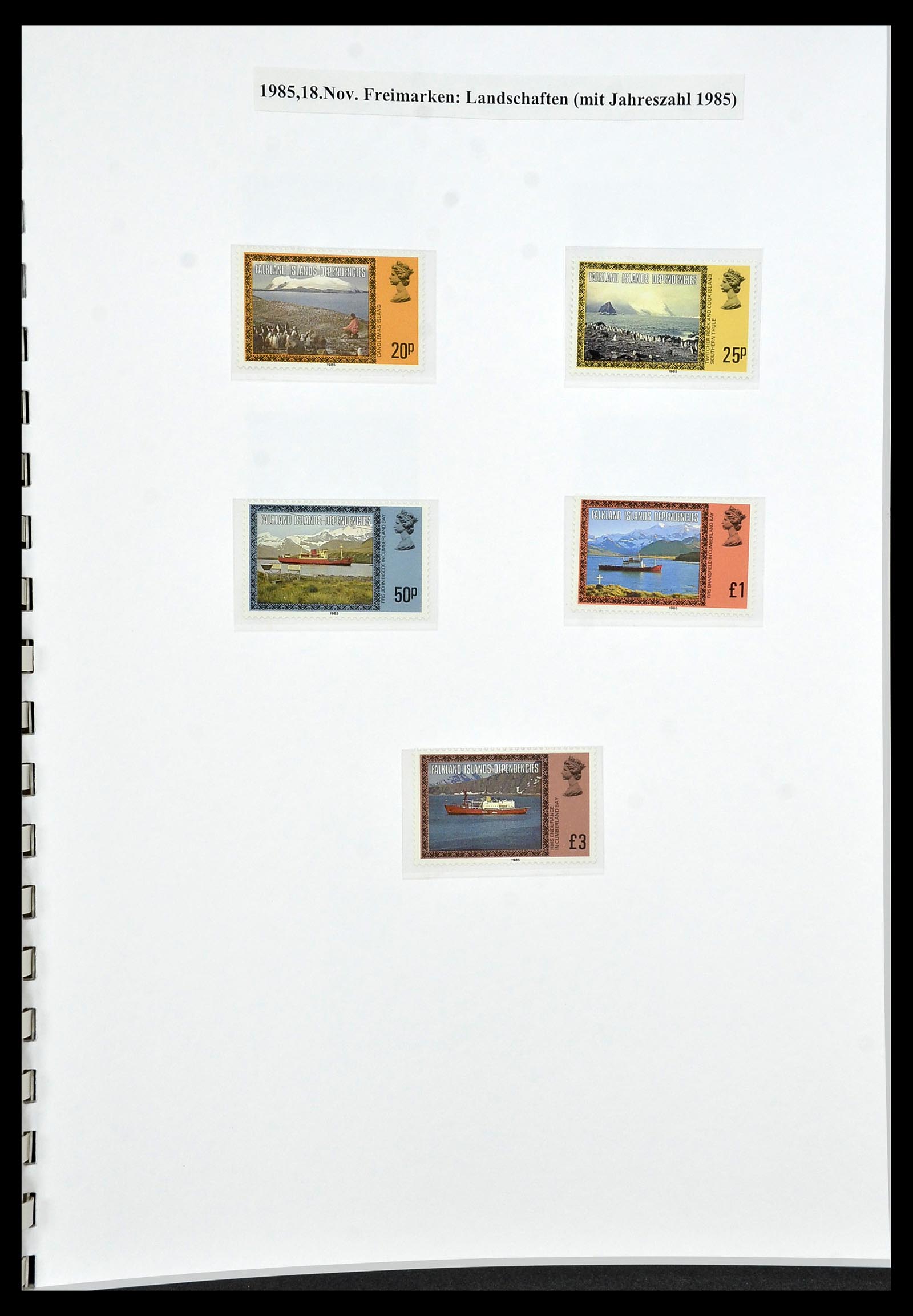 34222 053 - Stamp collection 34222 Falkland Dependencies 1891-1987.