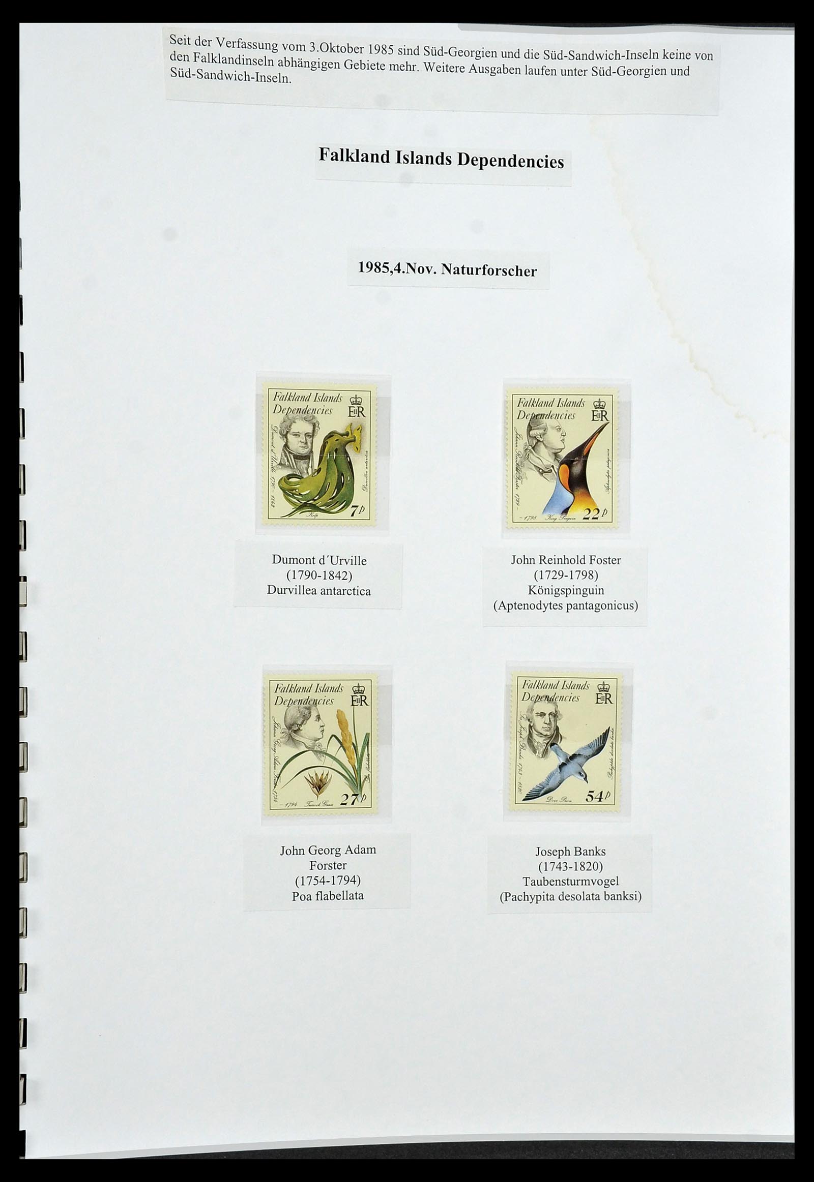 34222 057 - Stamp collection 34222 Falkland Dependencies 1891-1987.