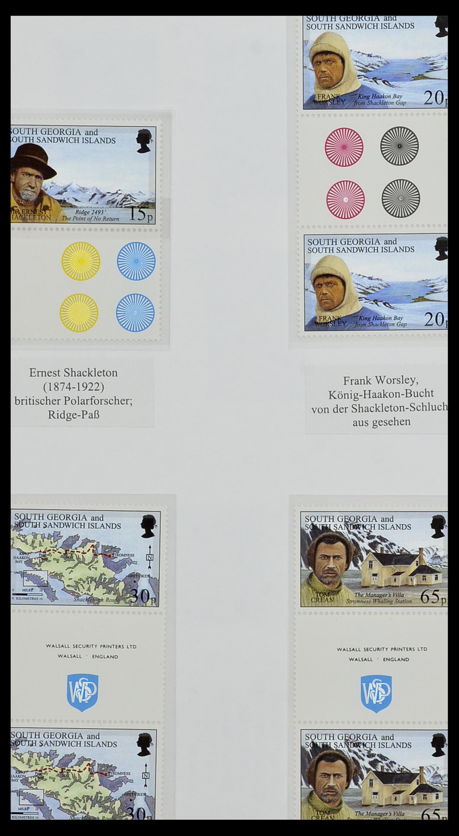 34222 058 - Stamp collection 34222 Falkland Dependencies 1891-1987.