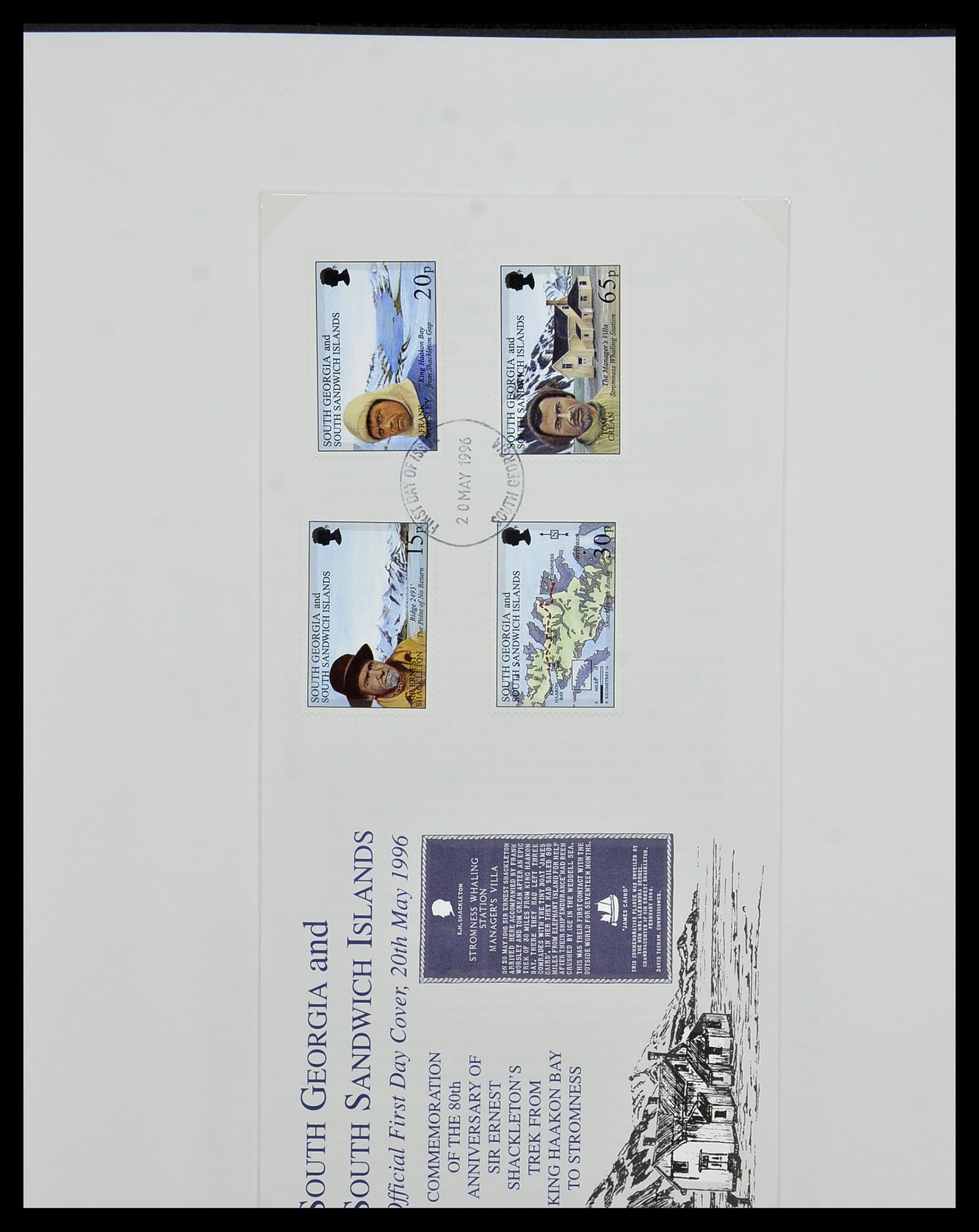 34222 059 - Stamp collection 34222 Falkland Dependencies 1891-1987.