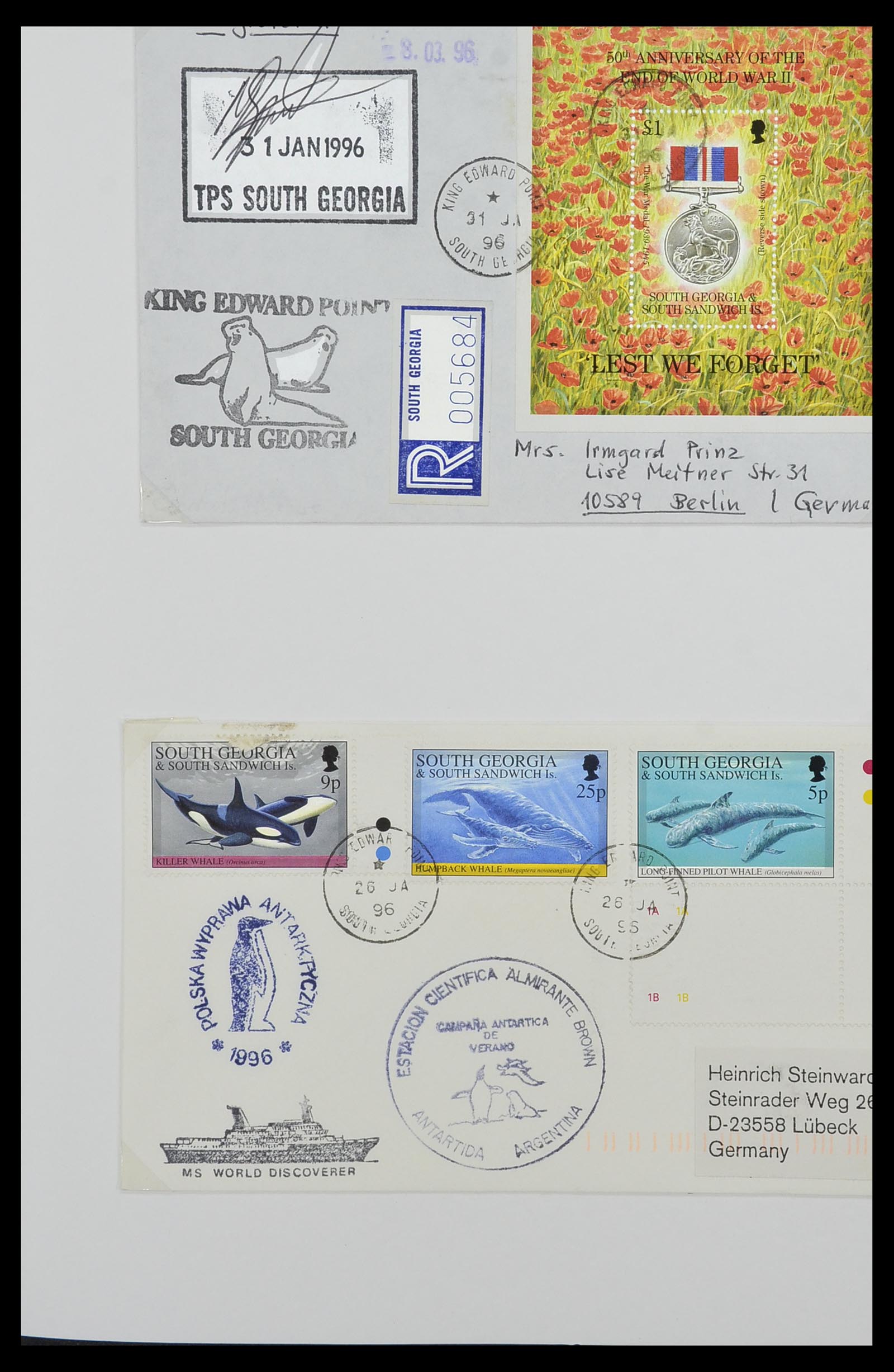 34222 062 - Stamp collection 34222 Falkland Dependencies 1891-1987.
