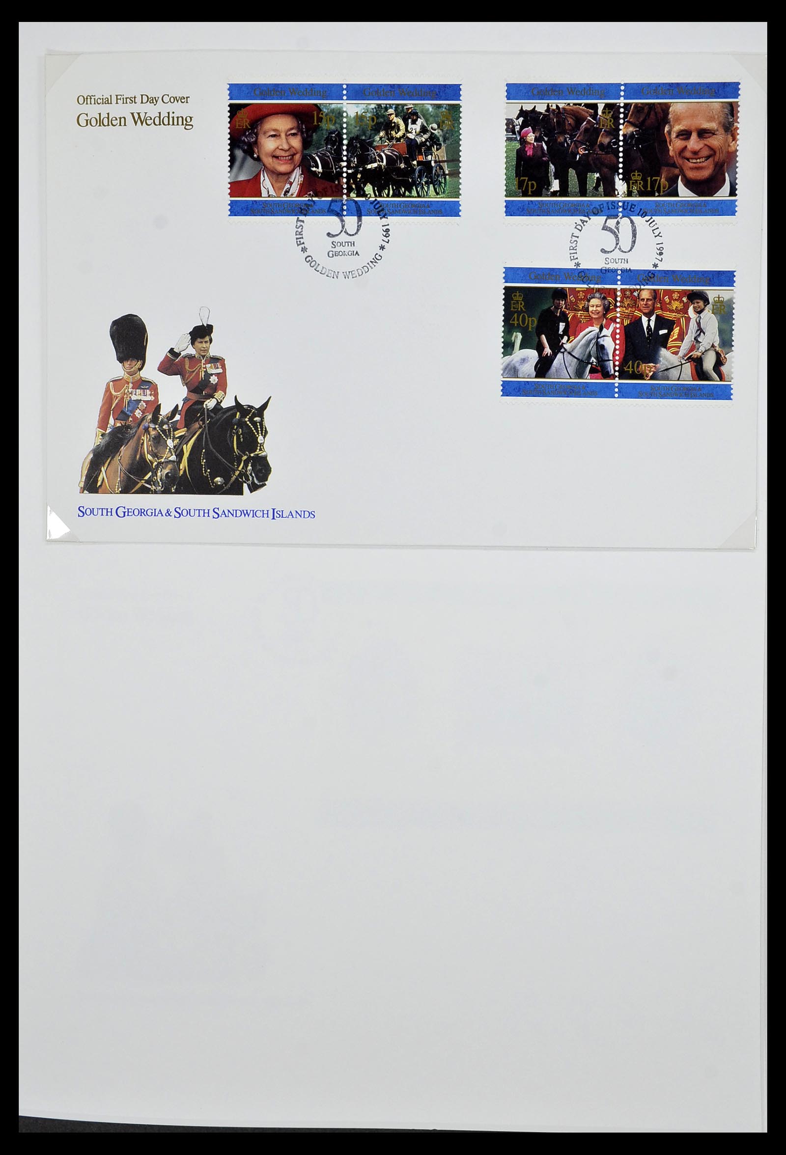 34222 067 - Stamp collection 34222 Falkland Dependencies 1891-1987.