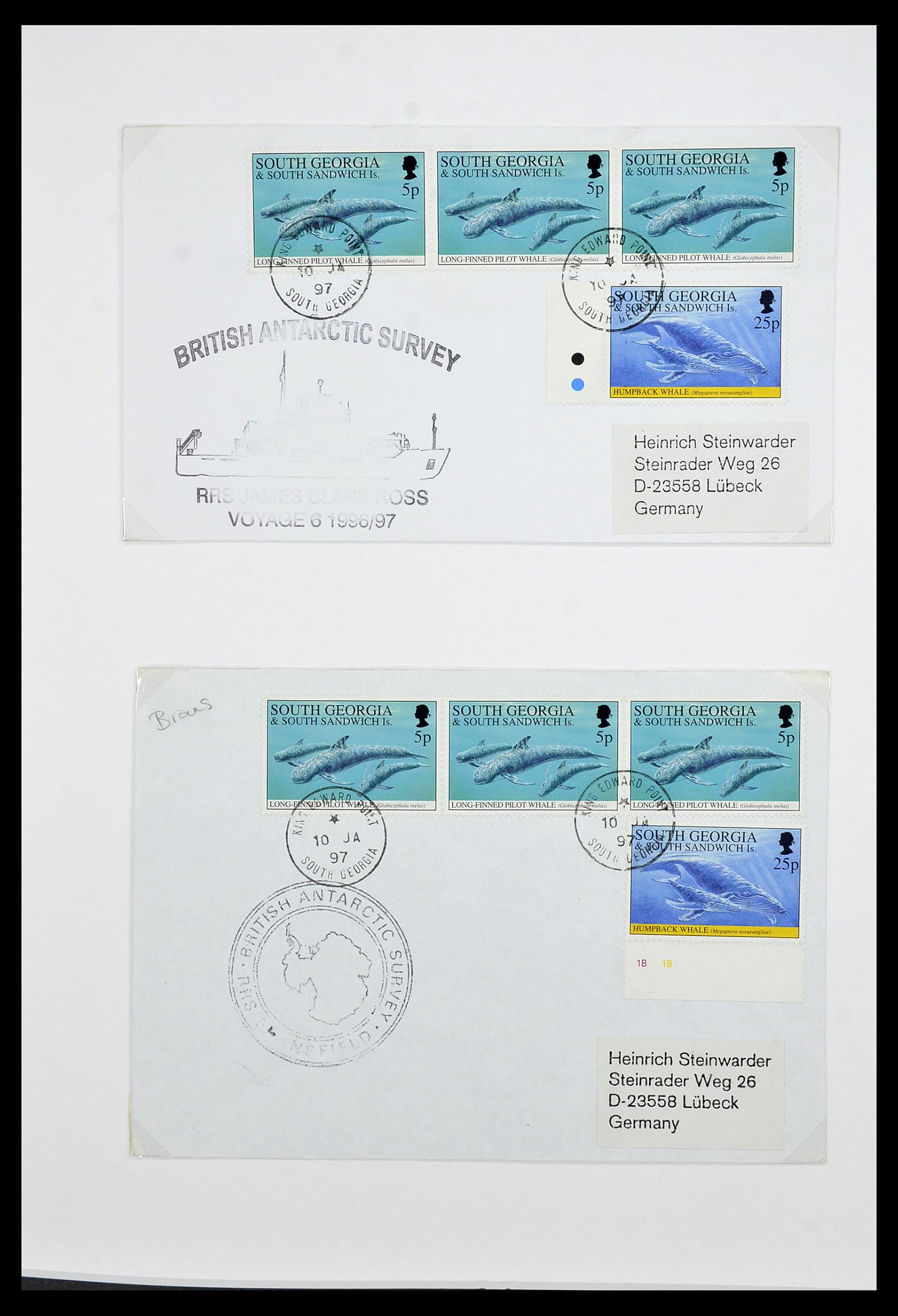 34222 069 - Stamp collection 34222 Falkland Dependencies 1891-1987.